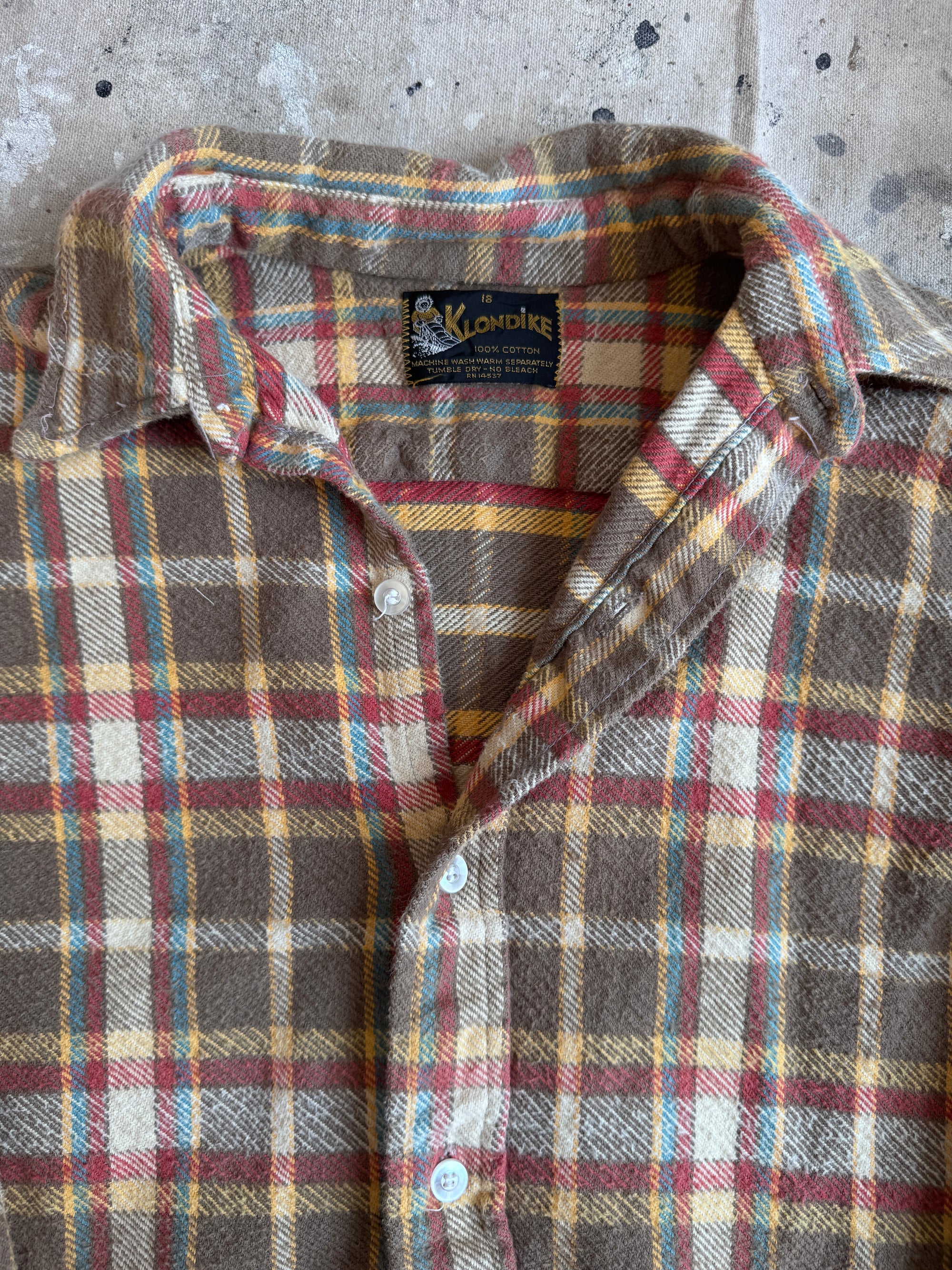 1950s Thick 100% Cotton Flannel (S)