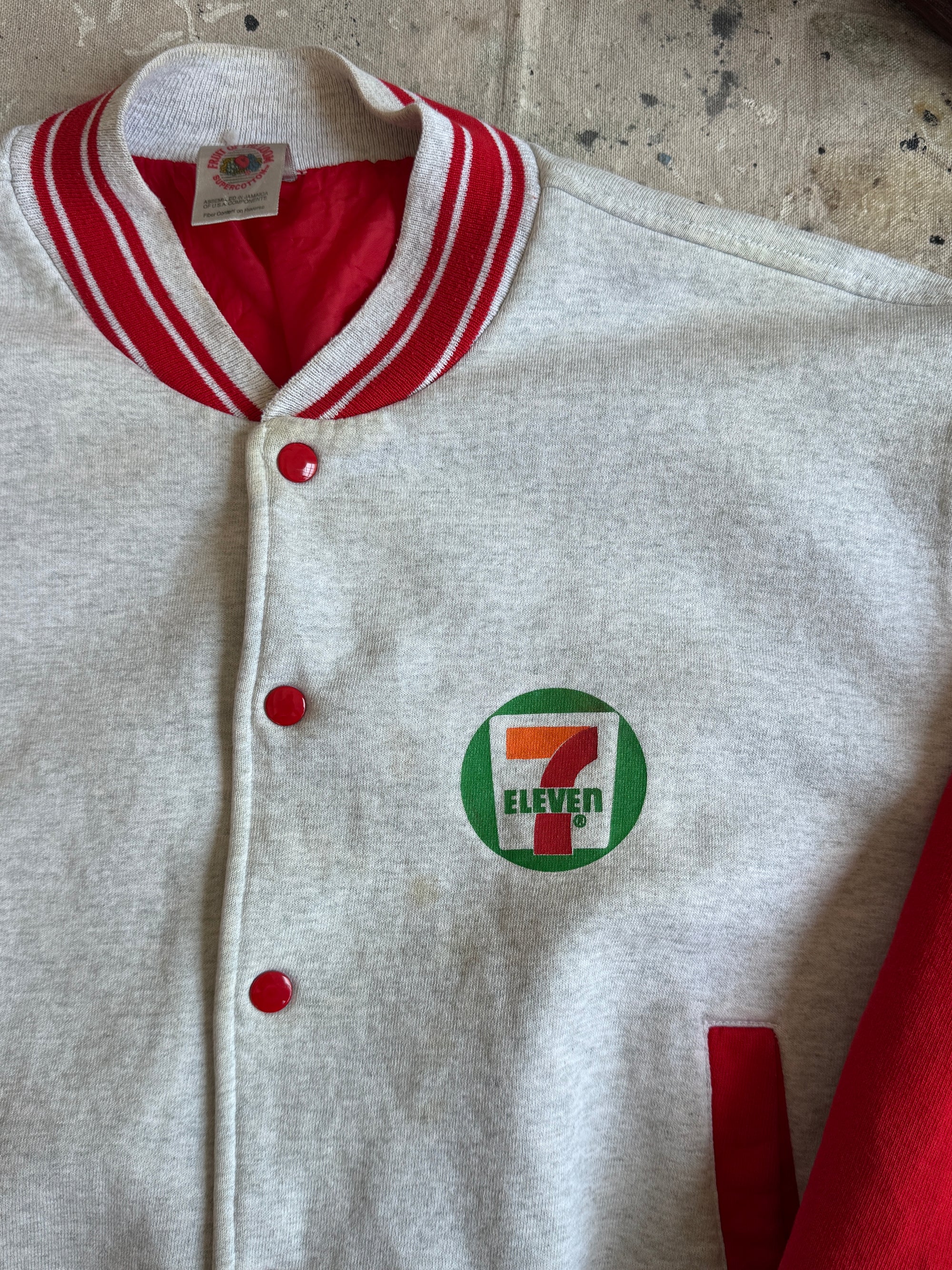 1990s 7-Eleven Sweatshirt Letterman (L)