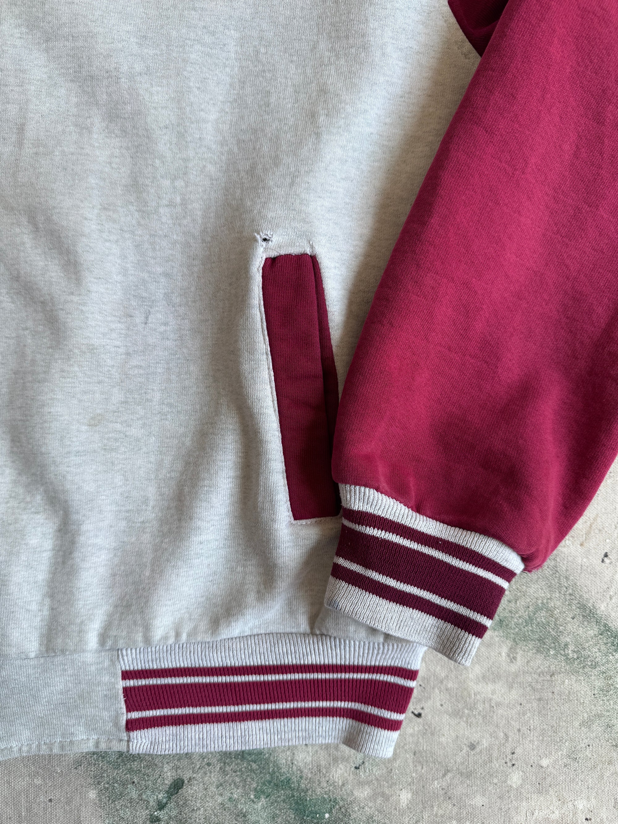 1990s Sunfaded Sweatshirt Letterman w/ Pins (XL)