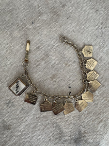 Vintage Bible and Ten Commandments Bracelet