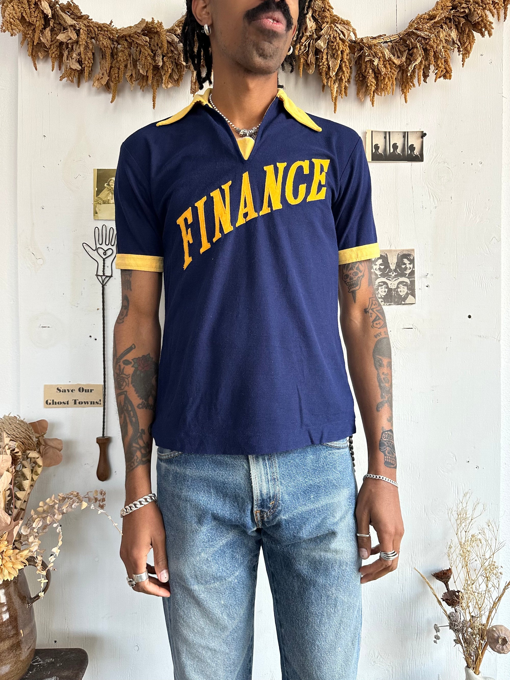 1970s Finance Polo Tee