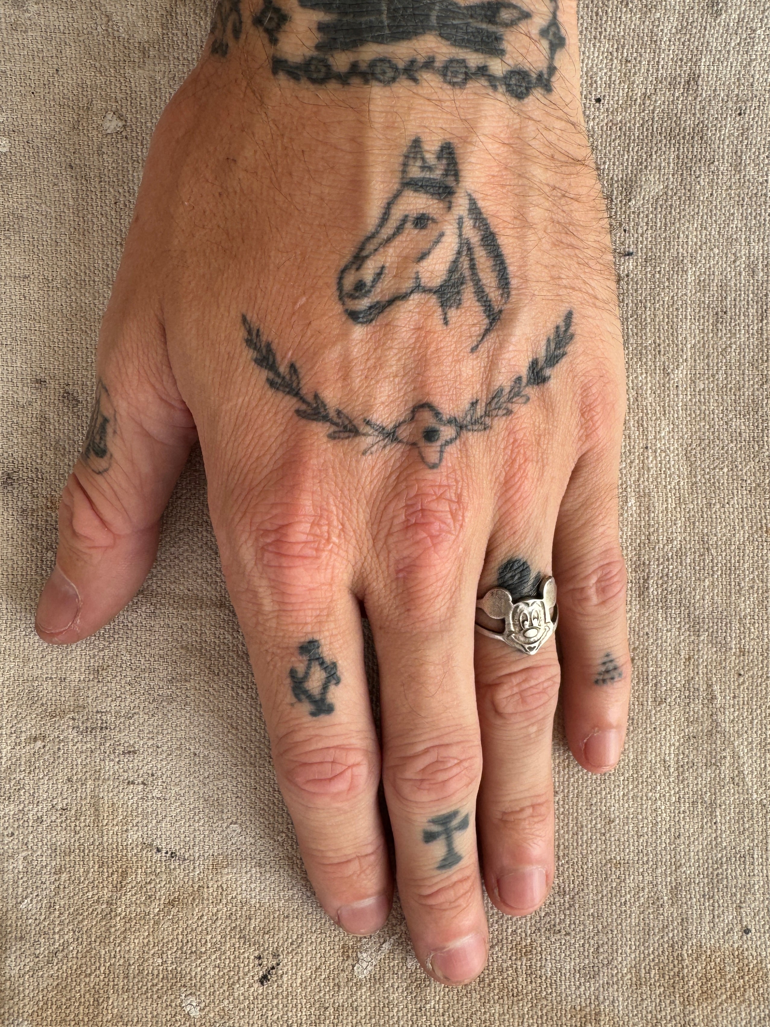 Vintage Sterling Mickey Mouse Ring