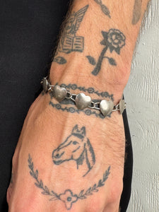 Vintage Heart Chain Bracelet
