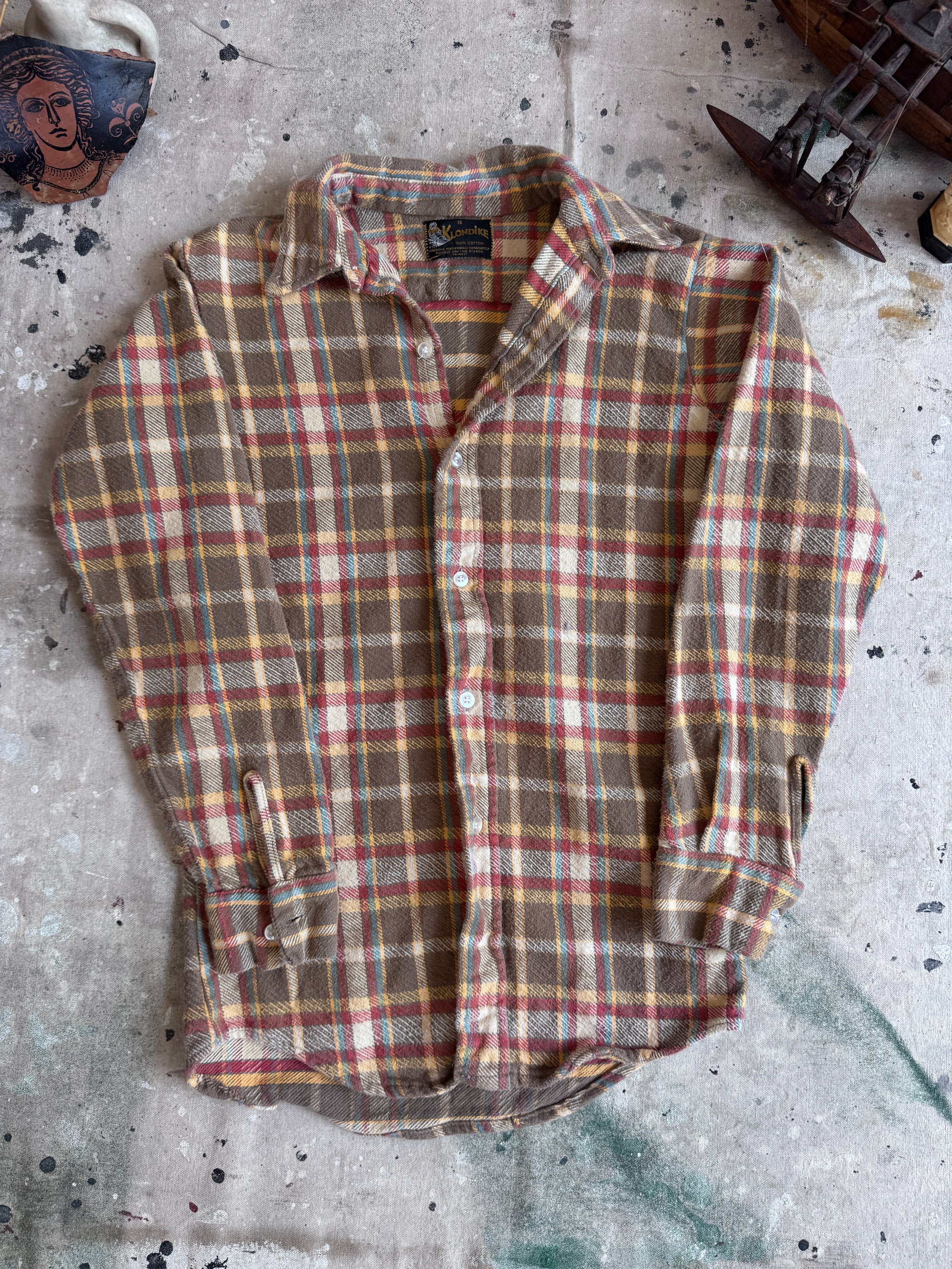 1950s Thick 100% Cotton Flannel (S)