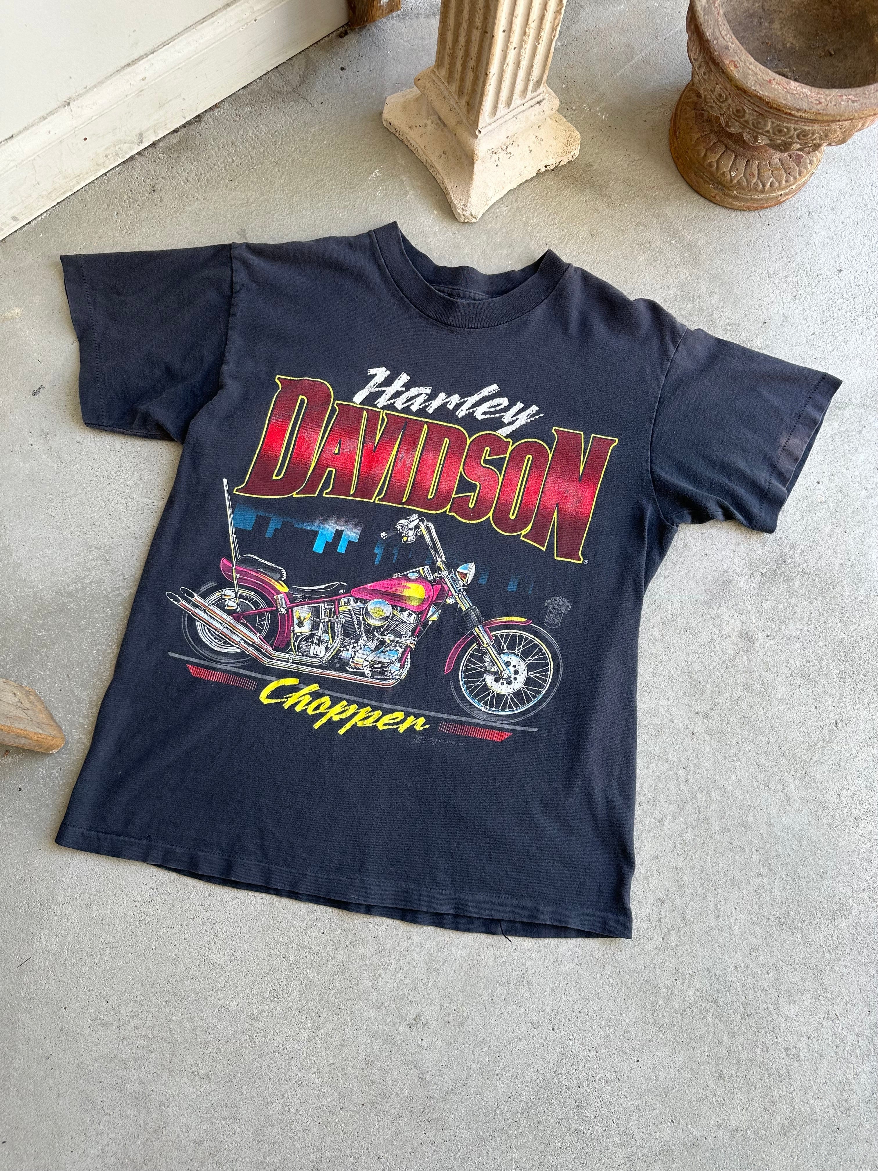 1980s Harley Davidson Chopper Tee (M)