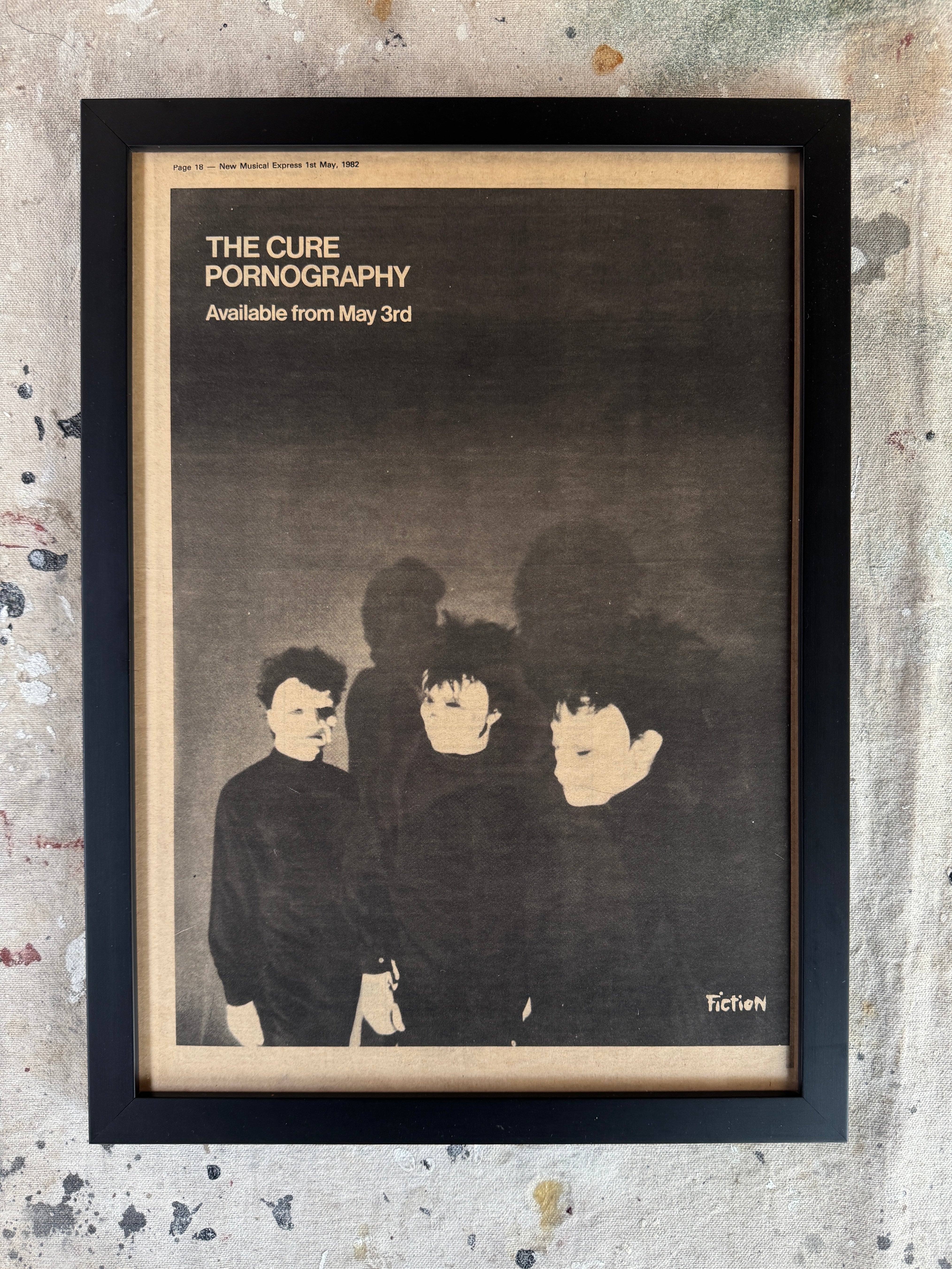 1982 The Cure Pornography Poster (12" x 16")