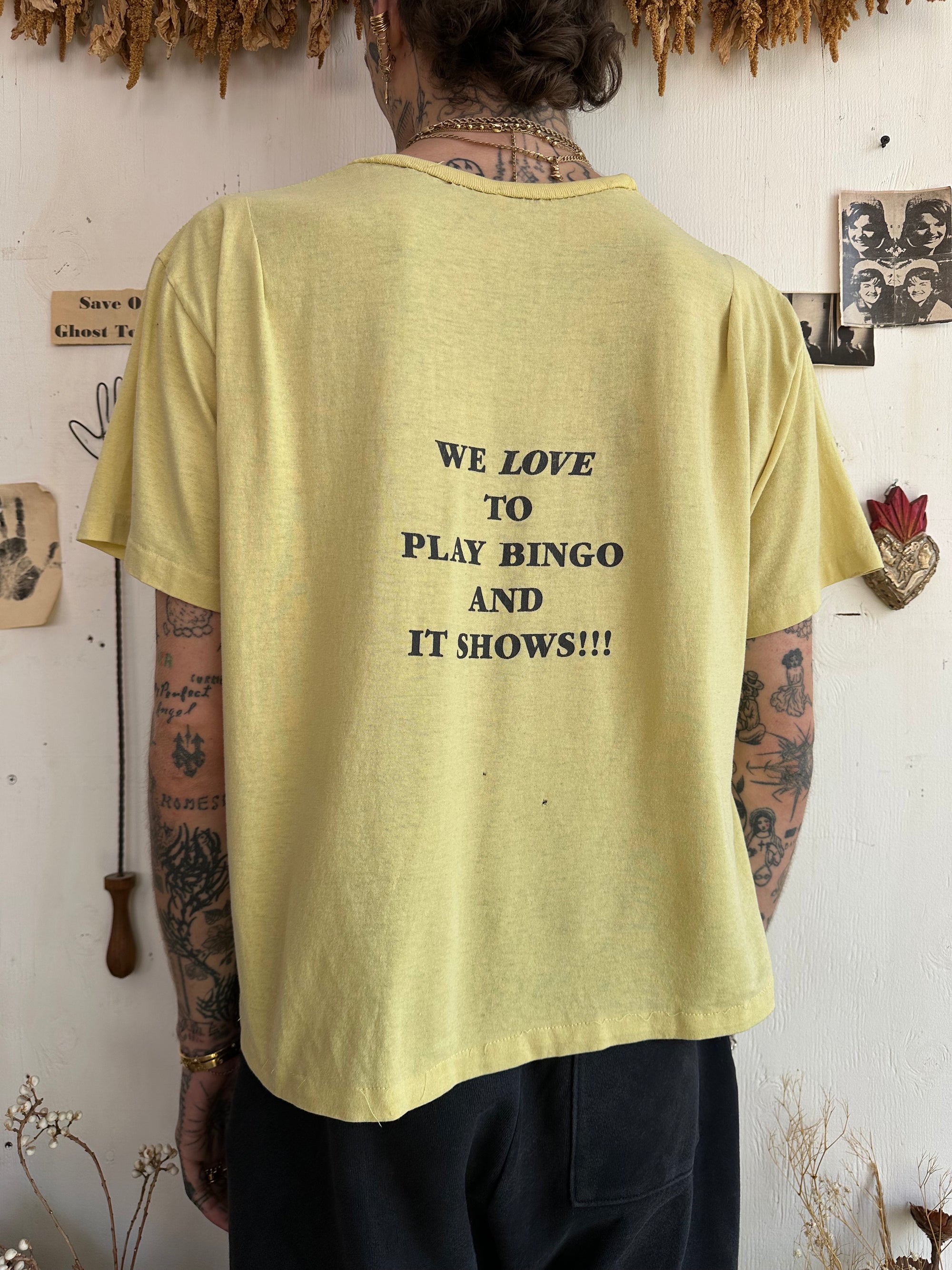 1970s We Love To Play Bingo Tee