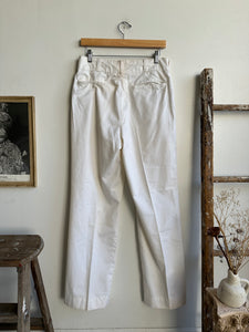 1960s Orderly High Rise Work Trousers (31 x 30