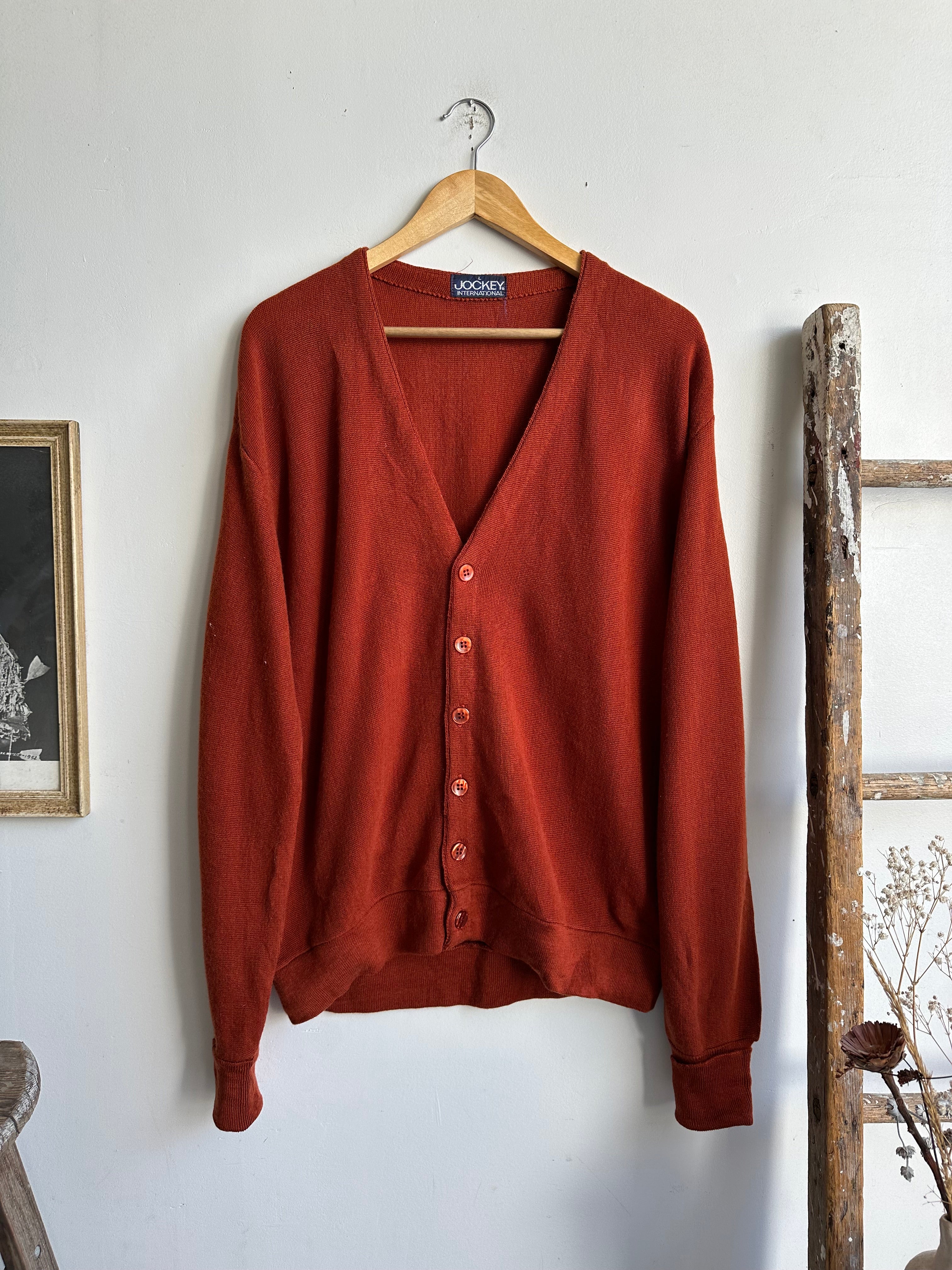 1980s Rust Cardigan (XL)