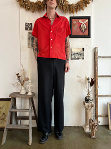 1960s Thrashed Sunfaded Short Sleeve Button Down (Boxy M/L)