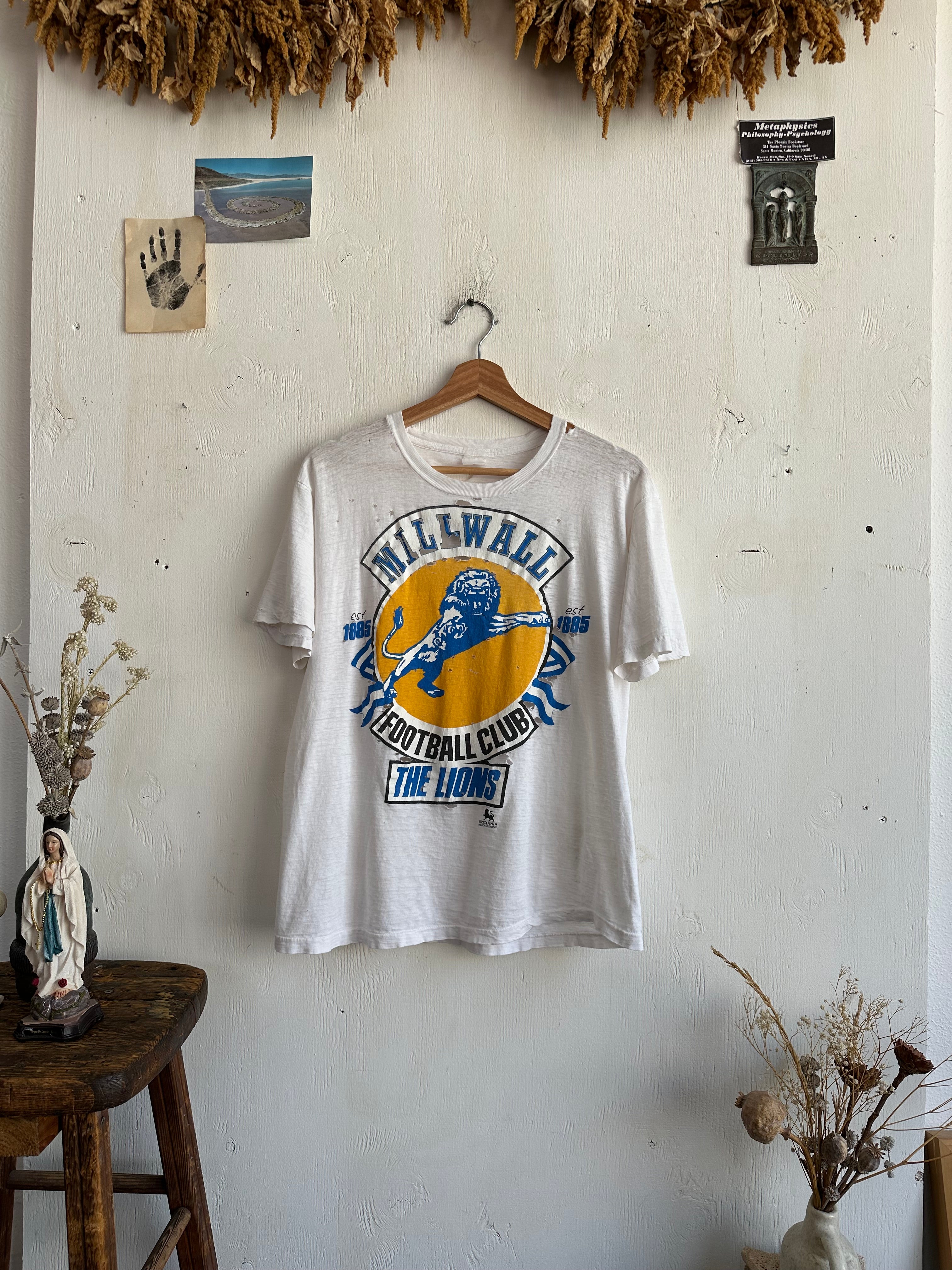 1980s Thrashed Millwall Lions T-Shirt (M)