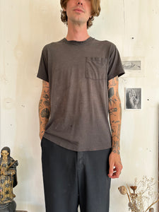 1980s Thrashed Black Pocket Tee (M/L)
