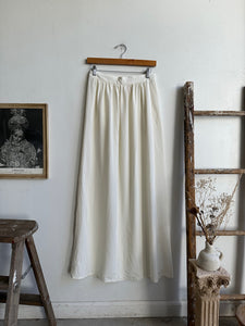 1990s Sheer White Union Made Maxi Skirt (S/M)