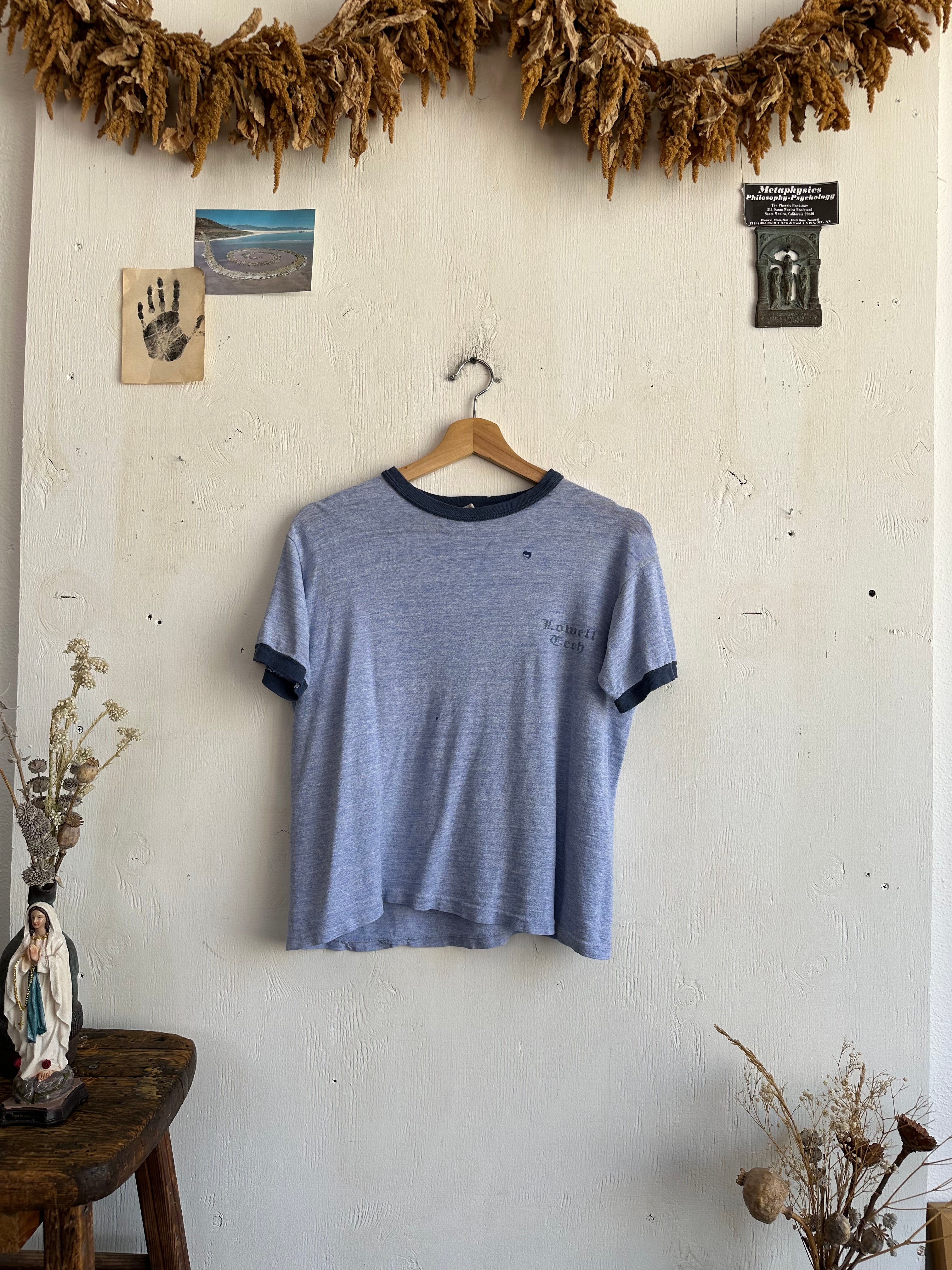 1970s Well Worn Lowell Crew Ringer (Boxy S/M)