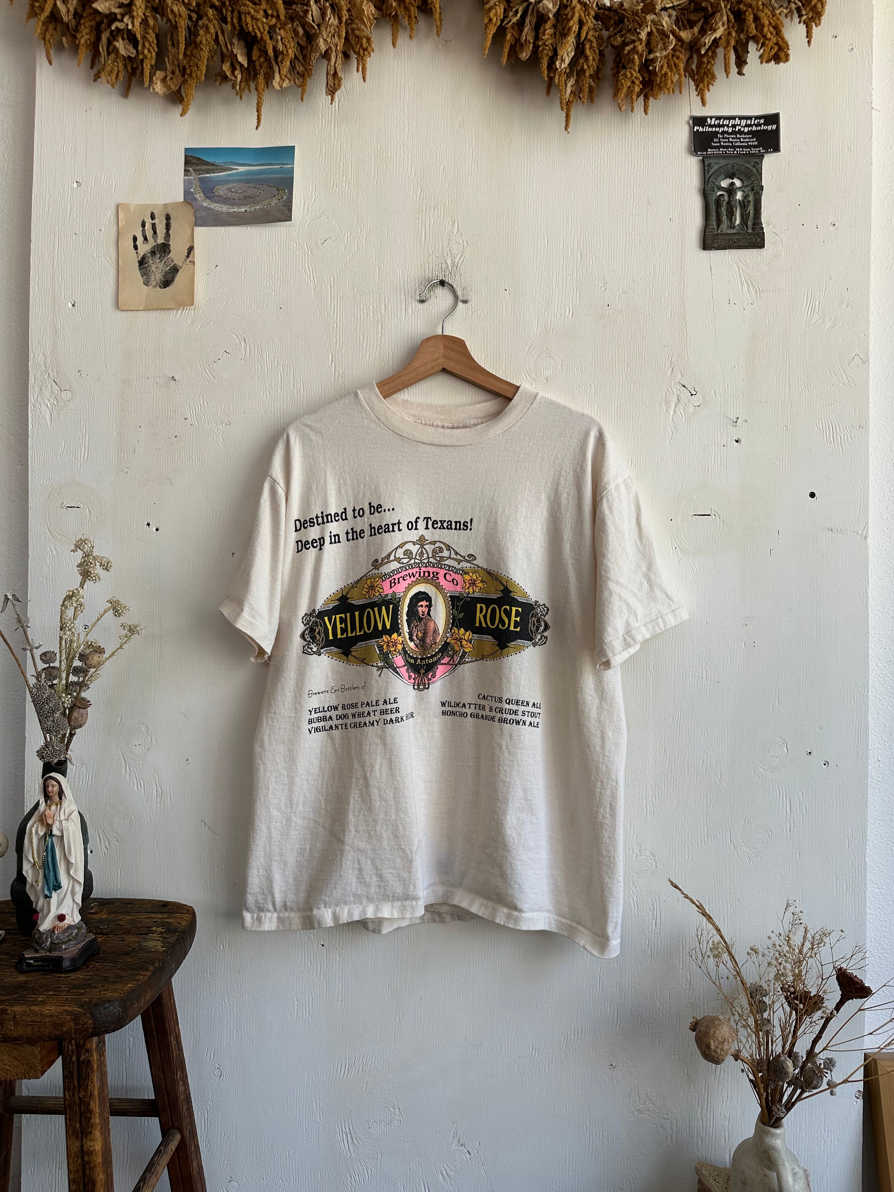 1990s Yellow Rose T-Shirt (Boxy L/XL)