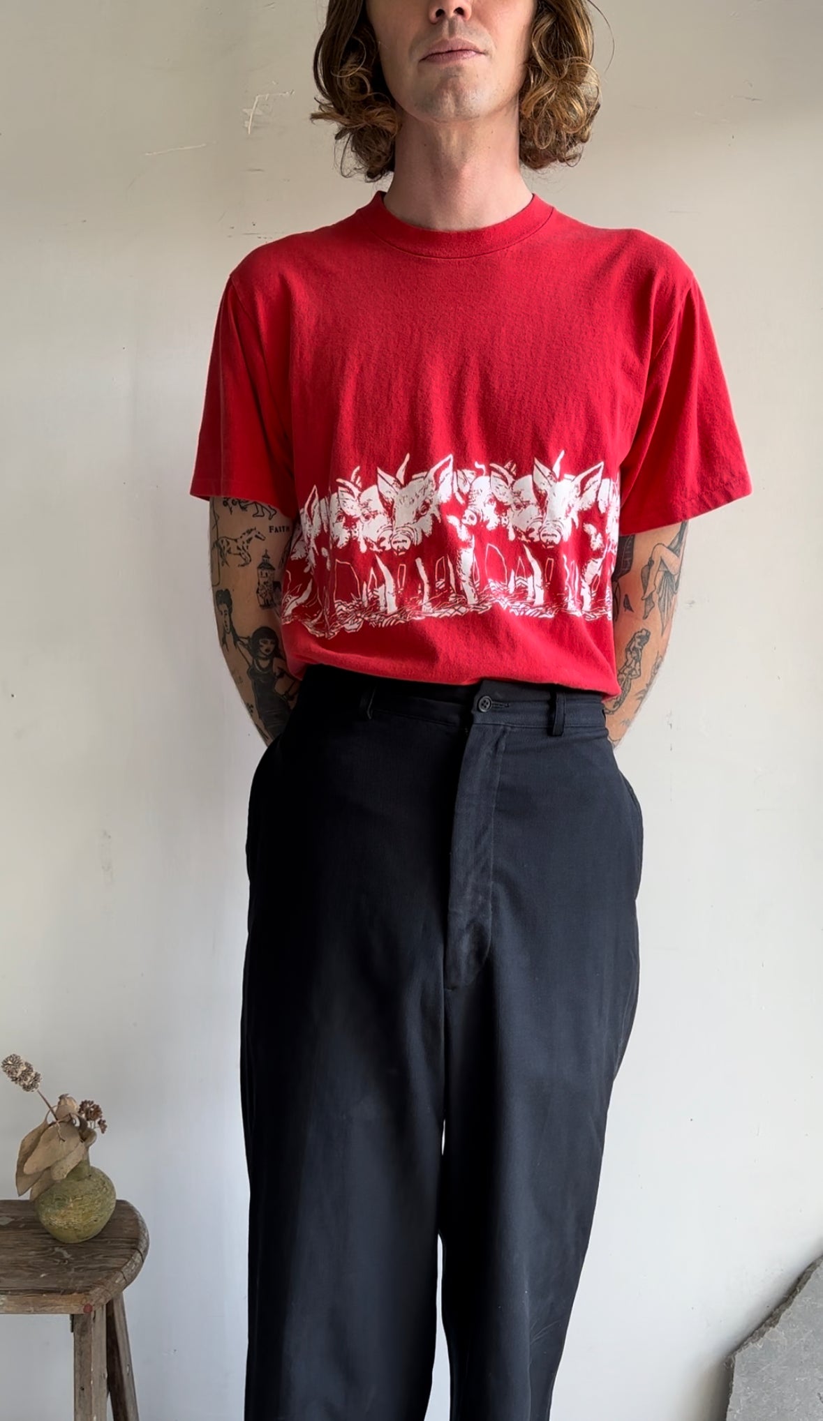 1970s All-Around Pigs T-Shirt (L/XL)