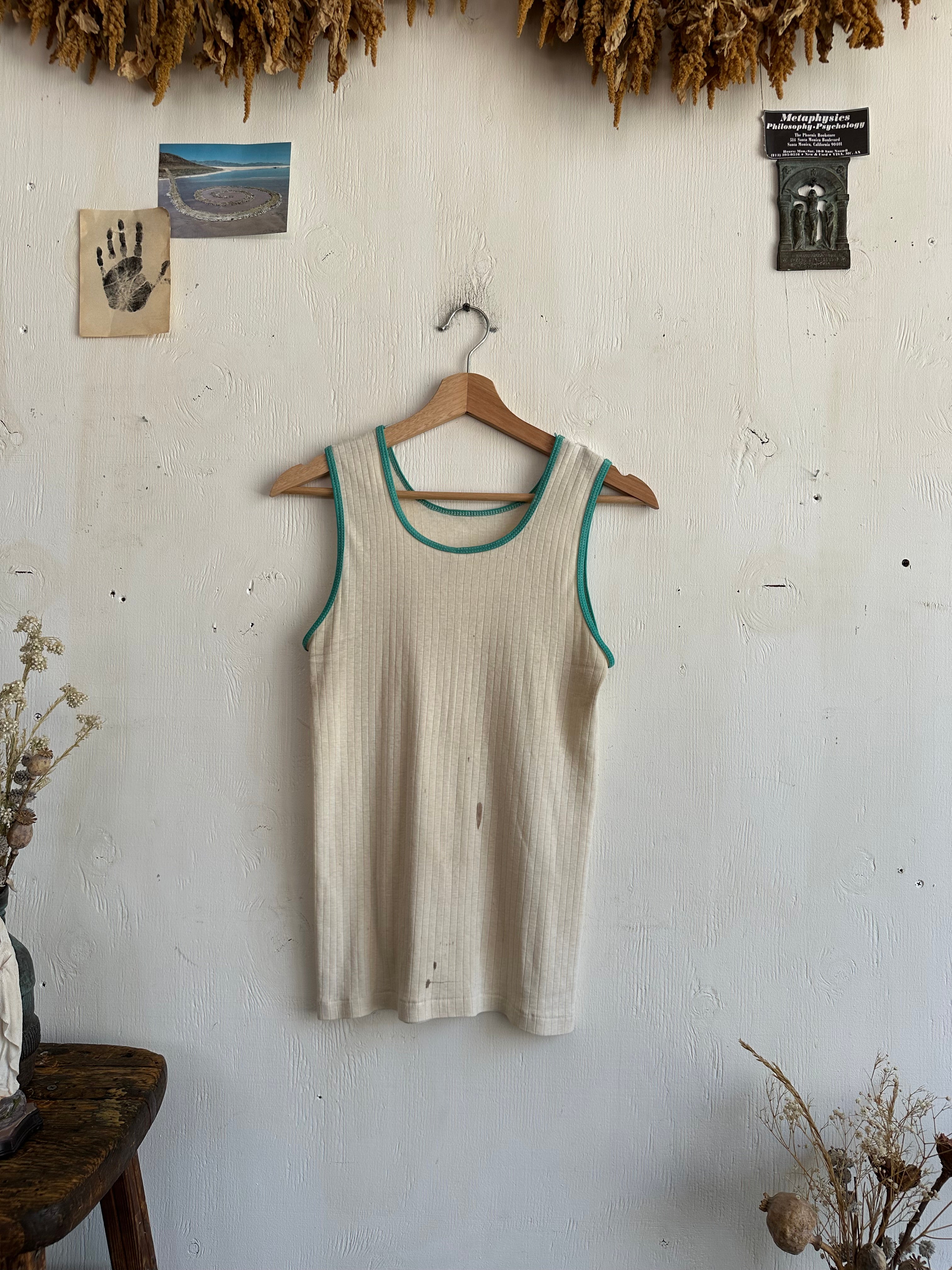 1970s Well Worn Ribbed Tank (M)
