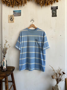 1990s Well Worn Striped Pocket Tee (L)