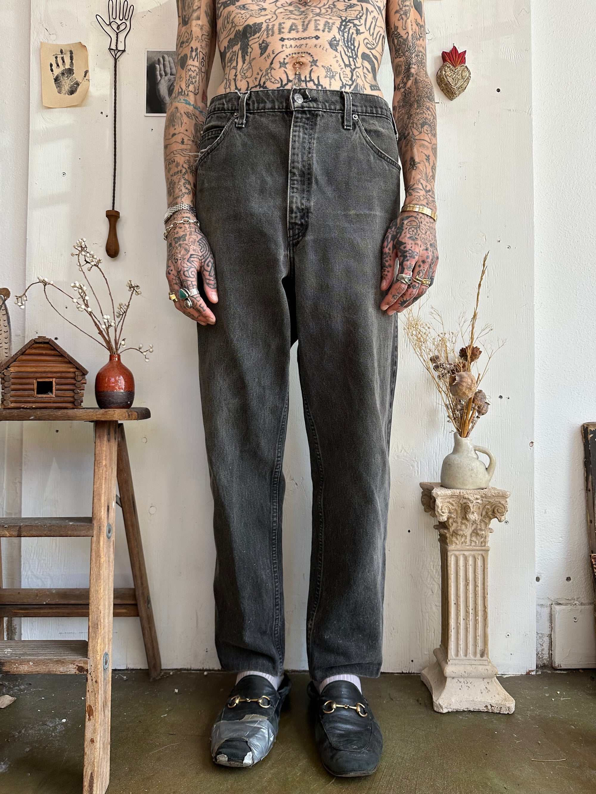 1990s Faded Orange Tab Levis 550s