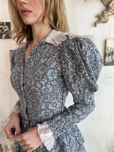 1960s Homemade Peplum Blouse (M)