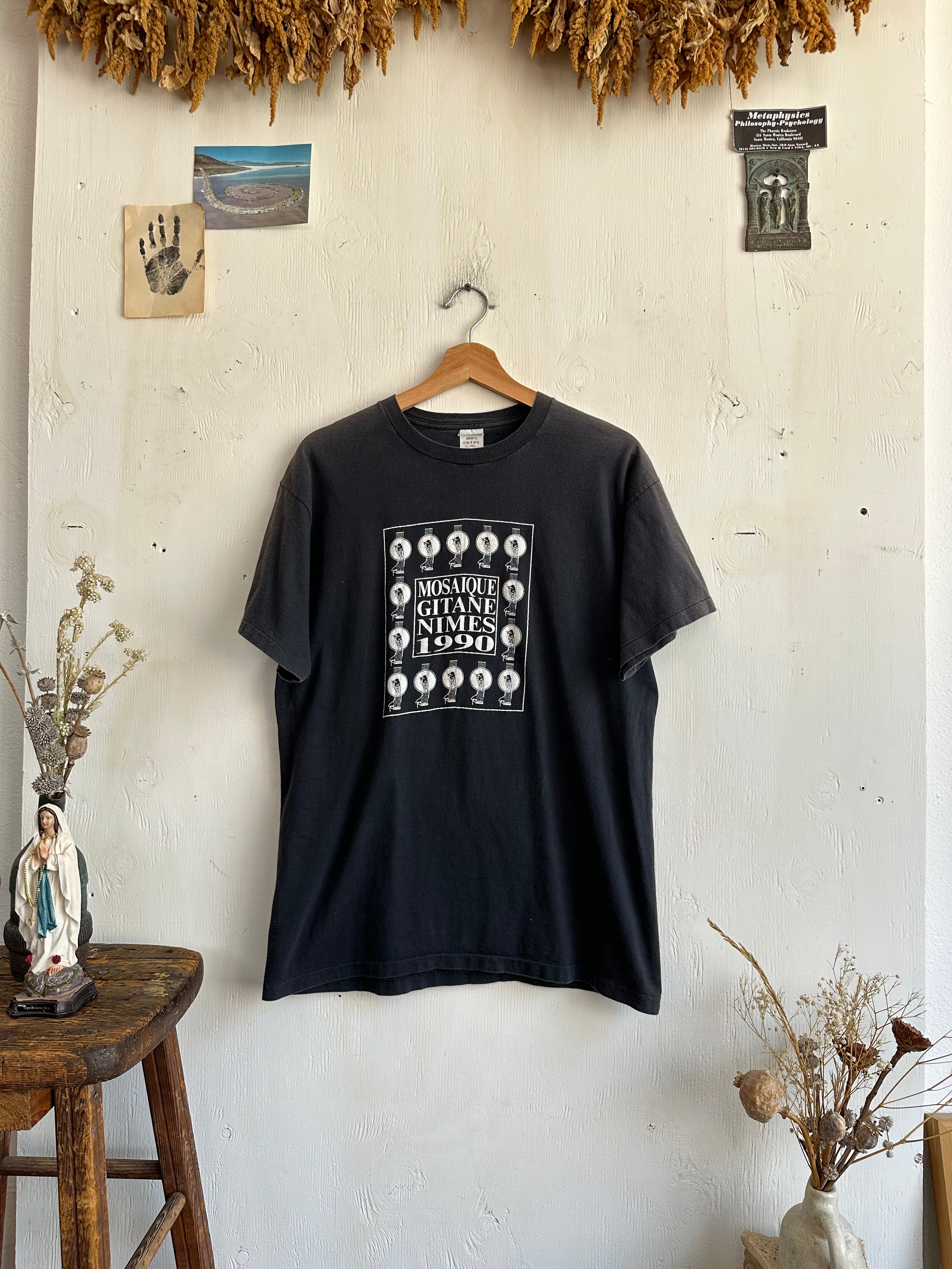1990 Faded Nimes Folk Fest Tee (M/L)