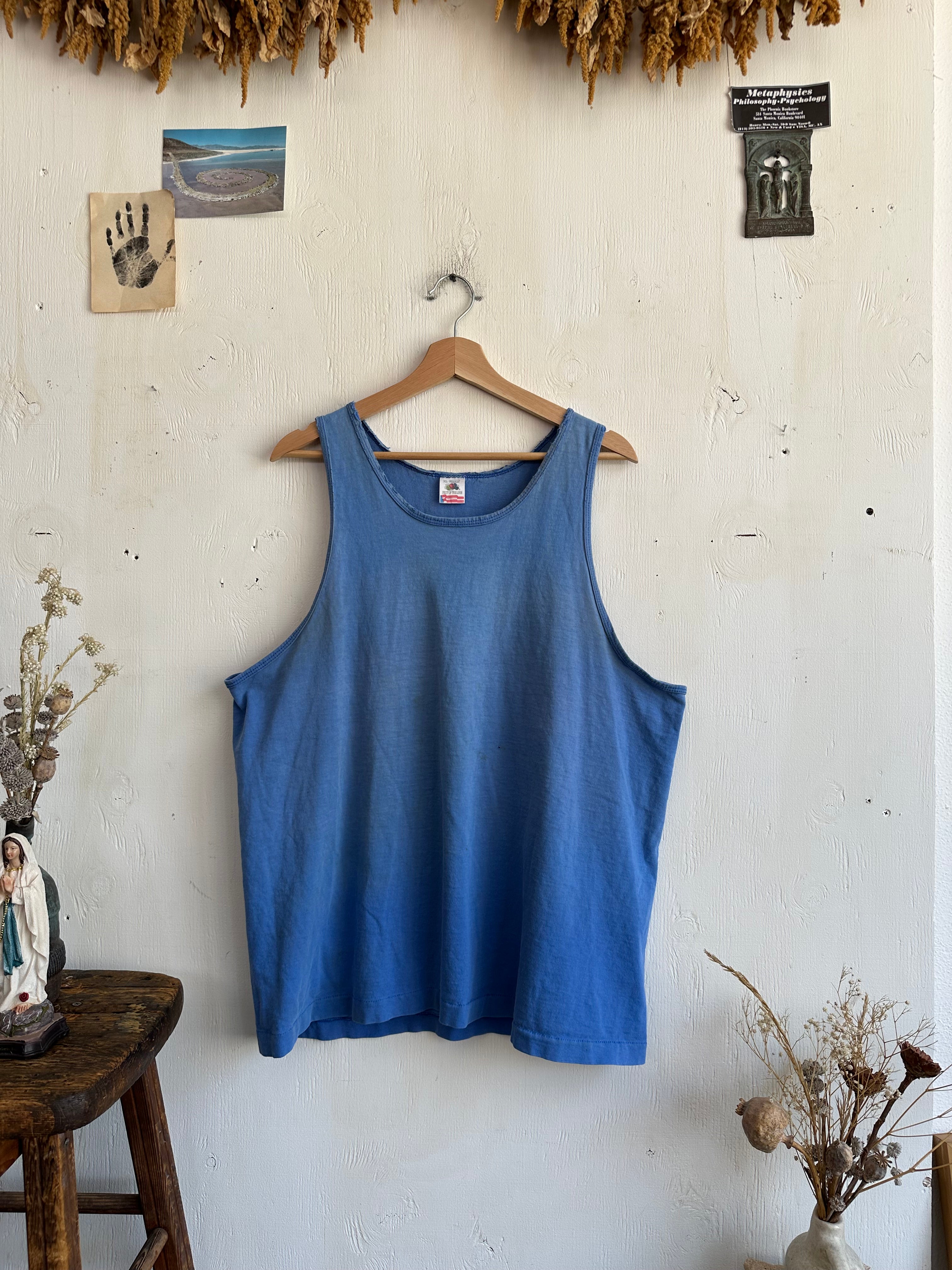 1990s Sun Faded Blue Tank (XL)