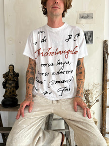 1980s Michelangelo Script Tee (Boxy M/L)