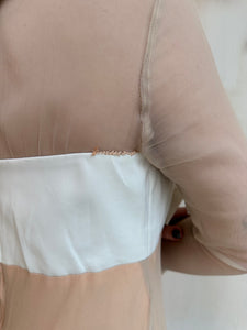 1960s Union Made Thrashed Bow Dress (XS)