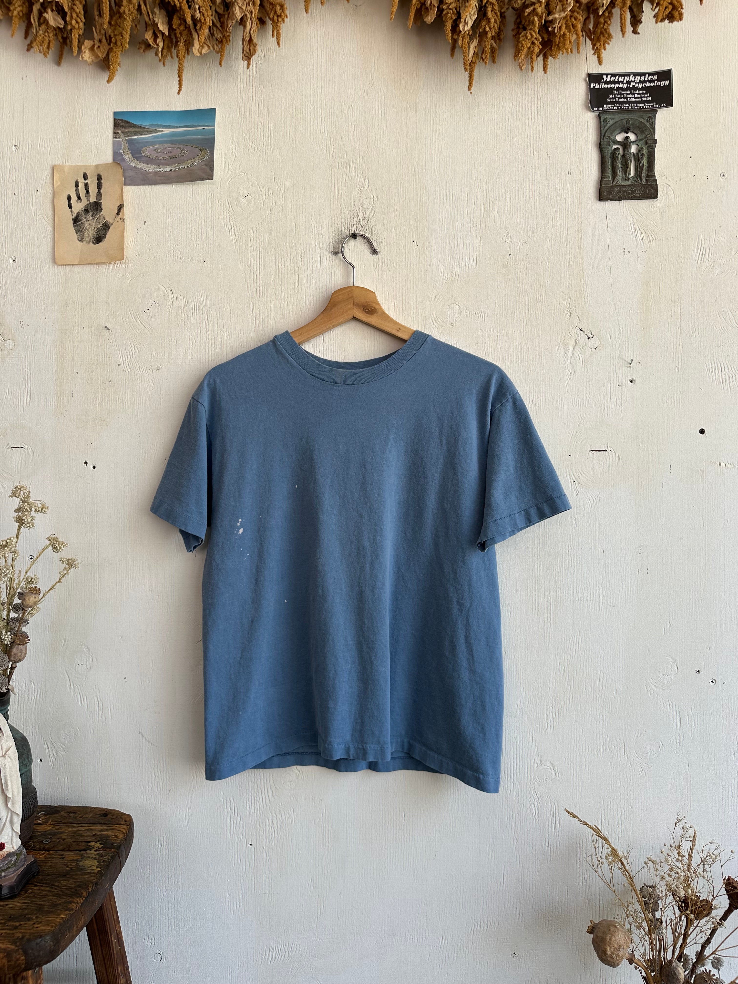 1990s Light Blue Hanes Her-Way Blank (Boxy S/M)