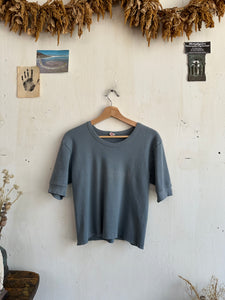 1970s Chopped Blue Ribbed Blank (S/M)