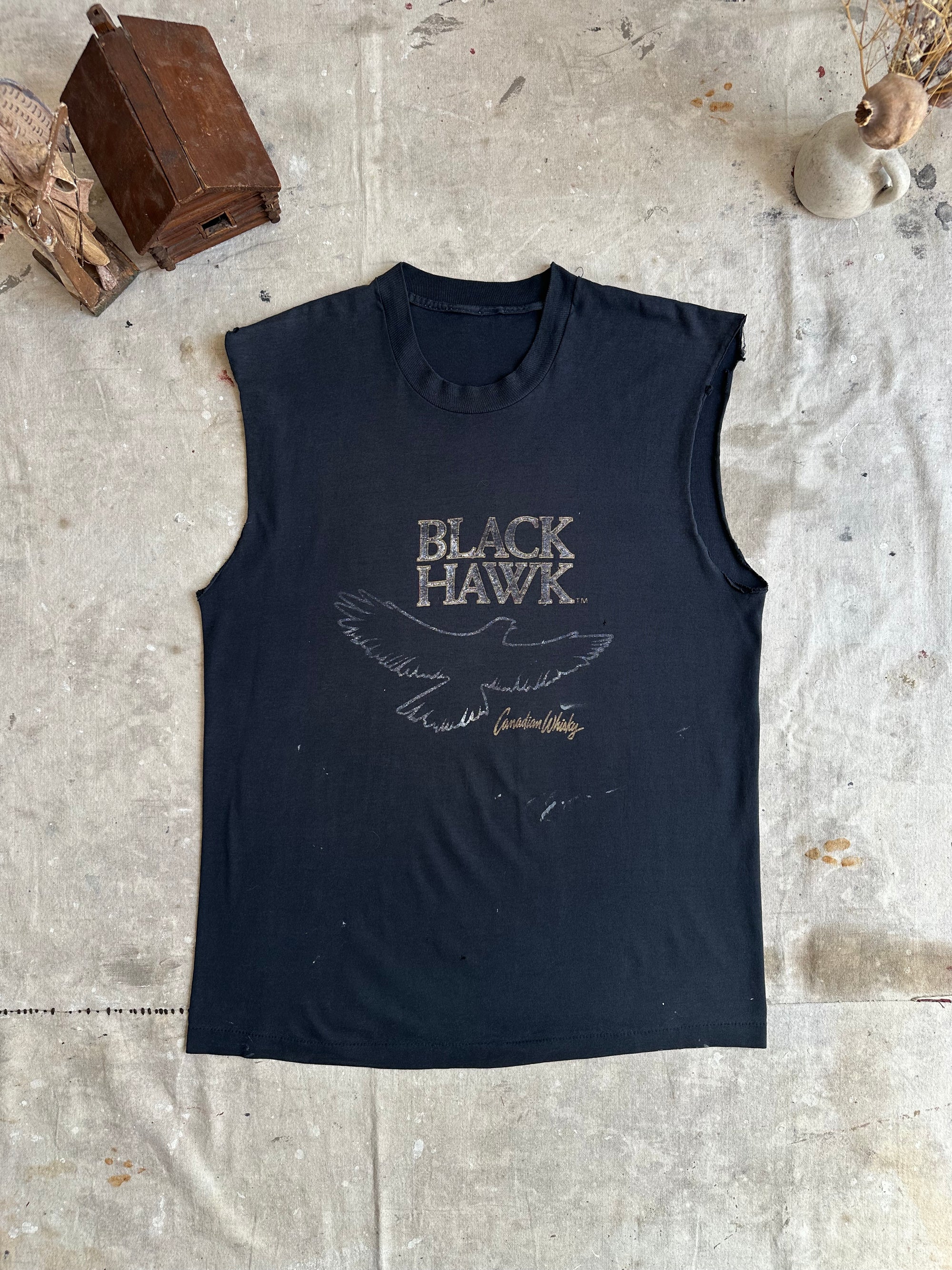 1990s Black Hawk Muscle Tee