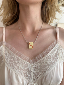 Ace of Hearts Pendant Necklace