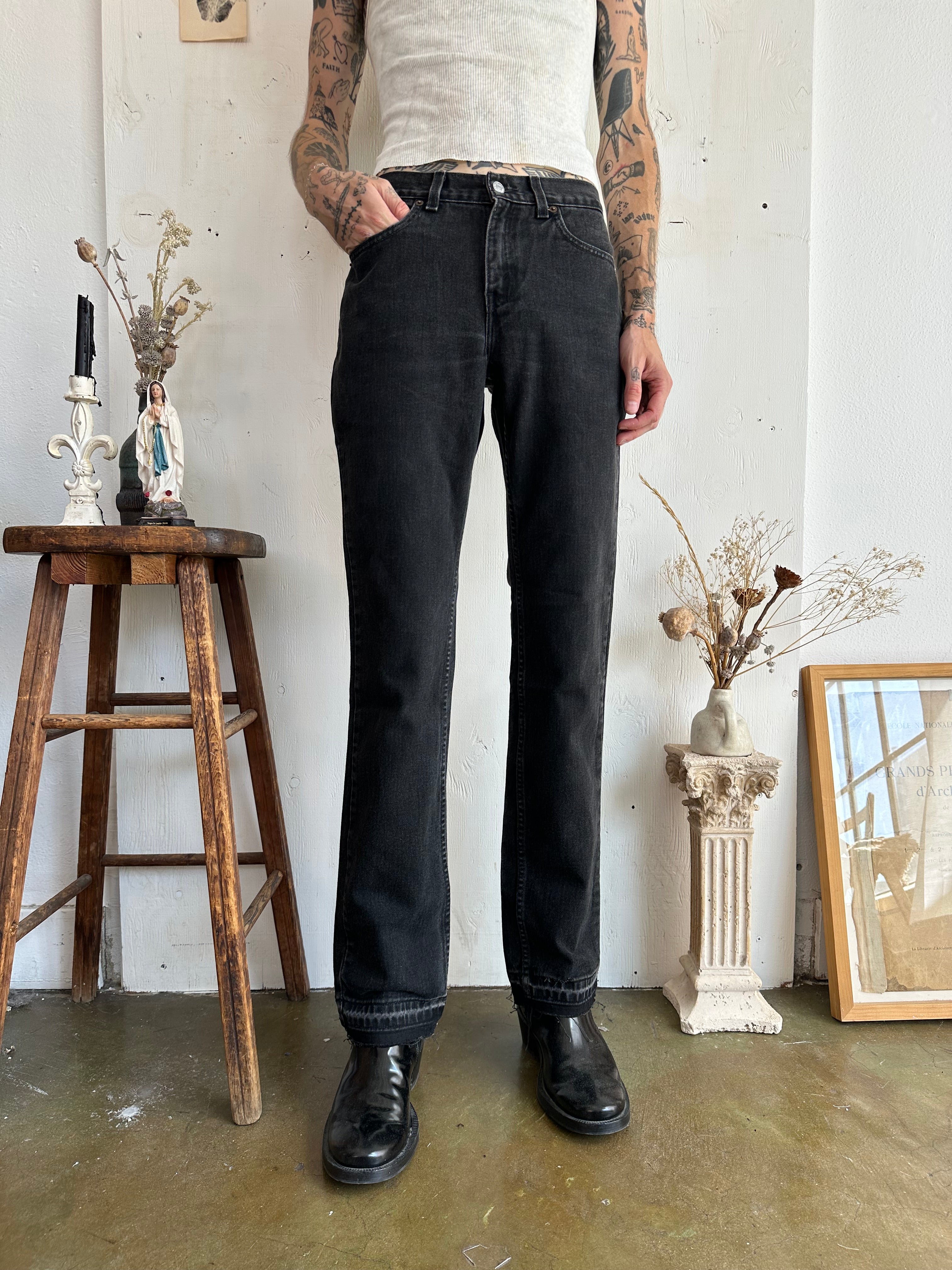 1990s Black Washed Levis 505s (29/33)