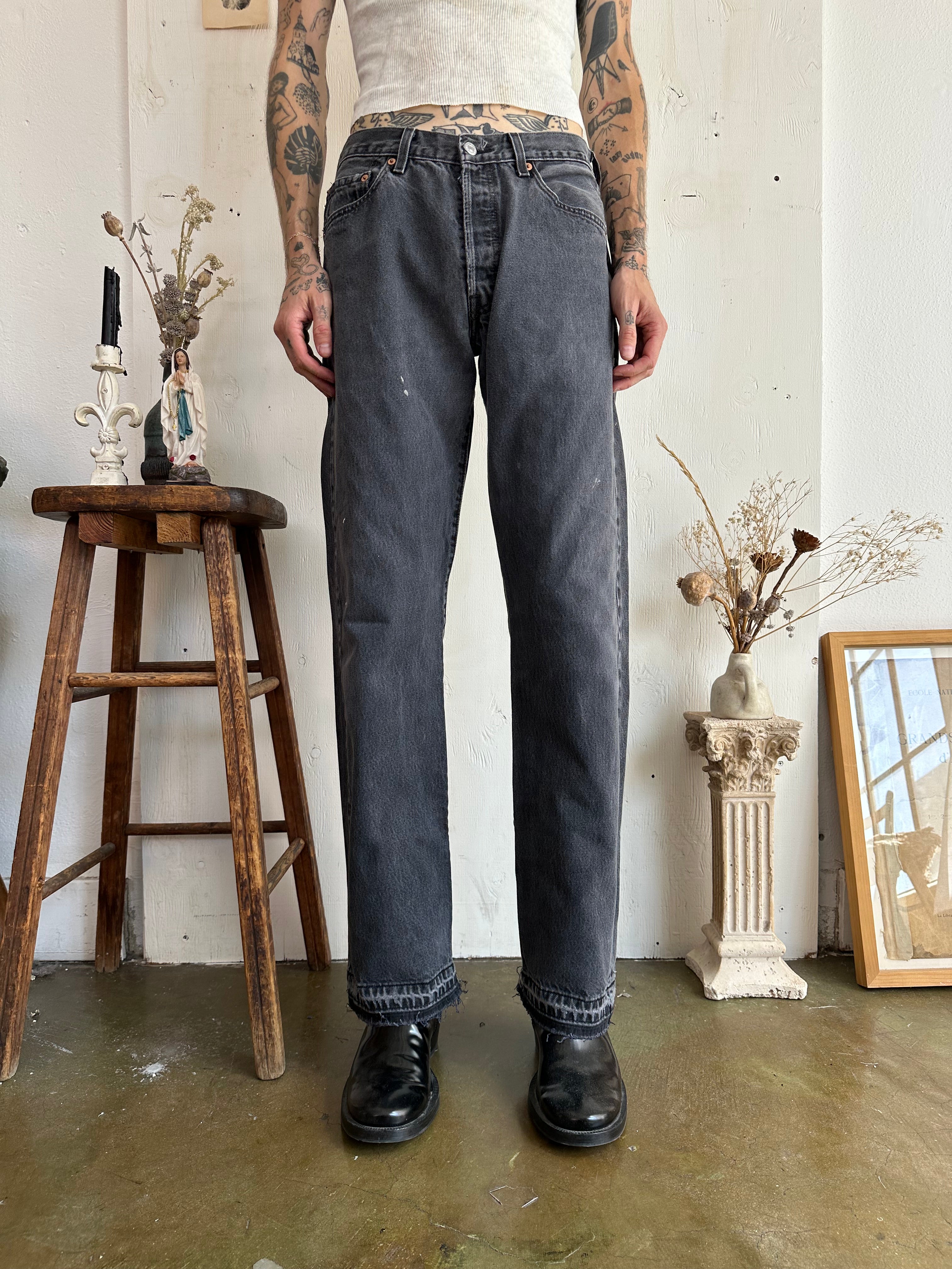 1990s Faded Paint Stained 501s (31/33)