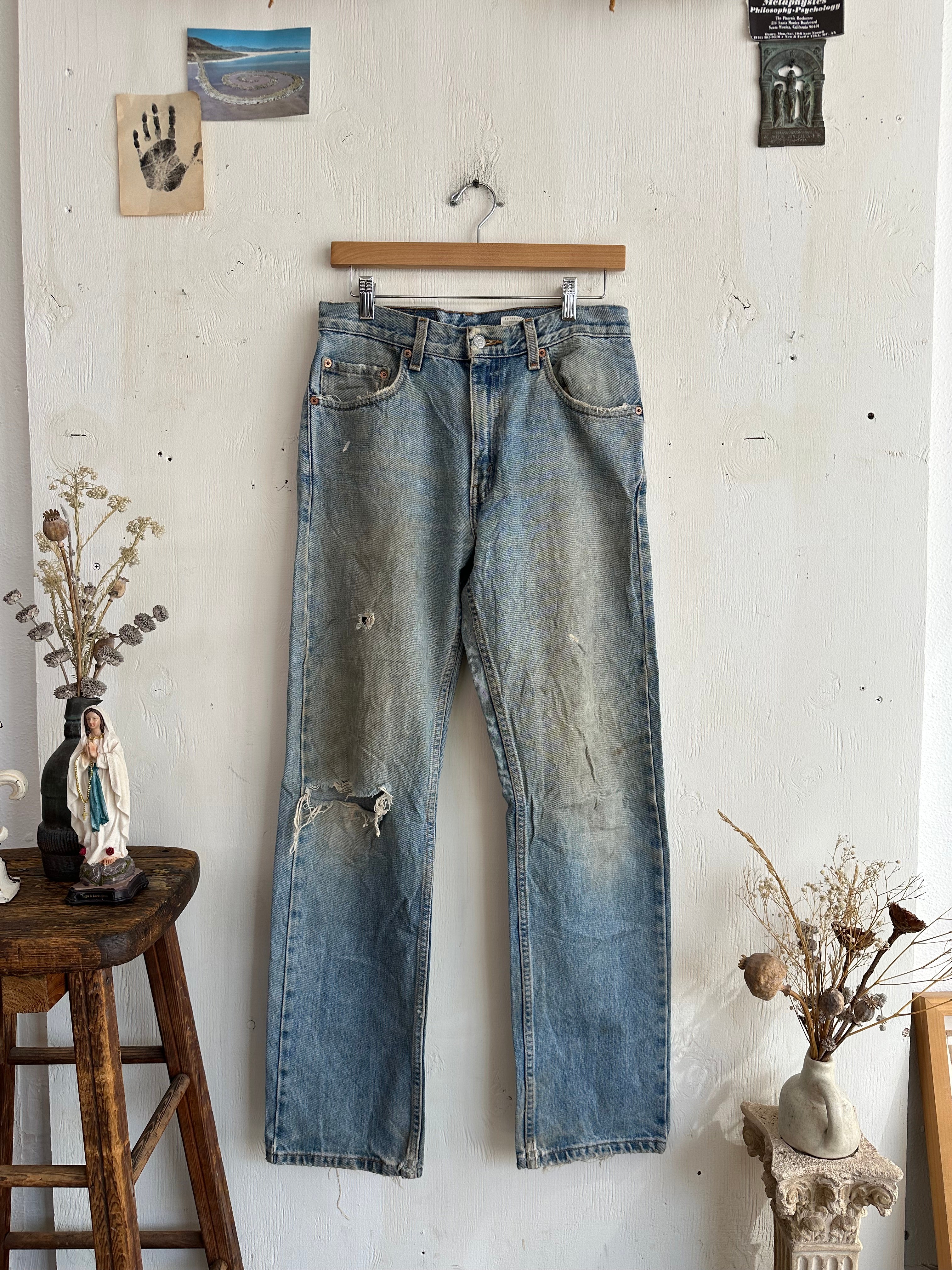 1980s Thrashed Levis 505s (30/30)