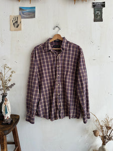 1980s Faded Plaid Button Up (Boxy M/L)