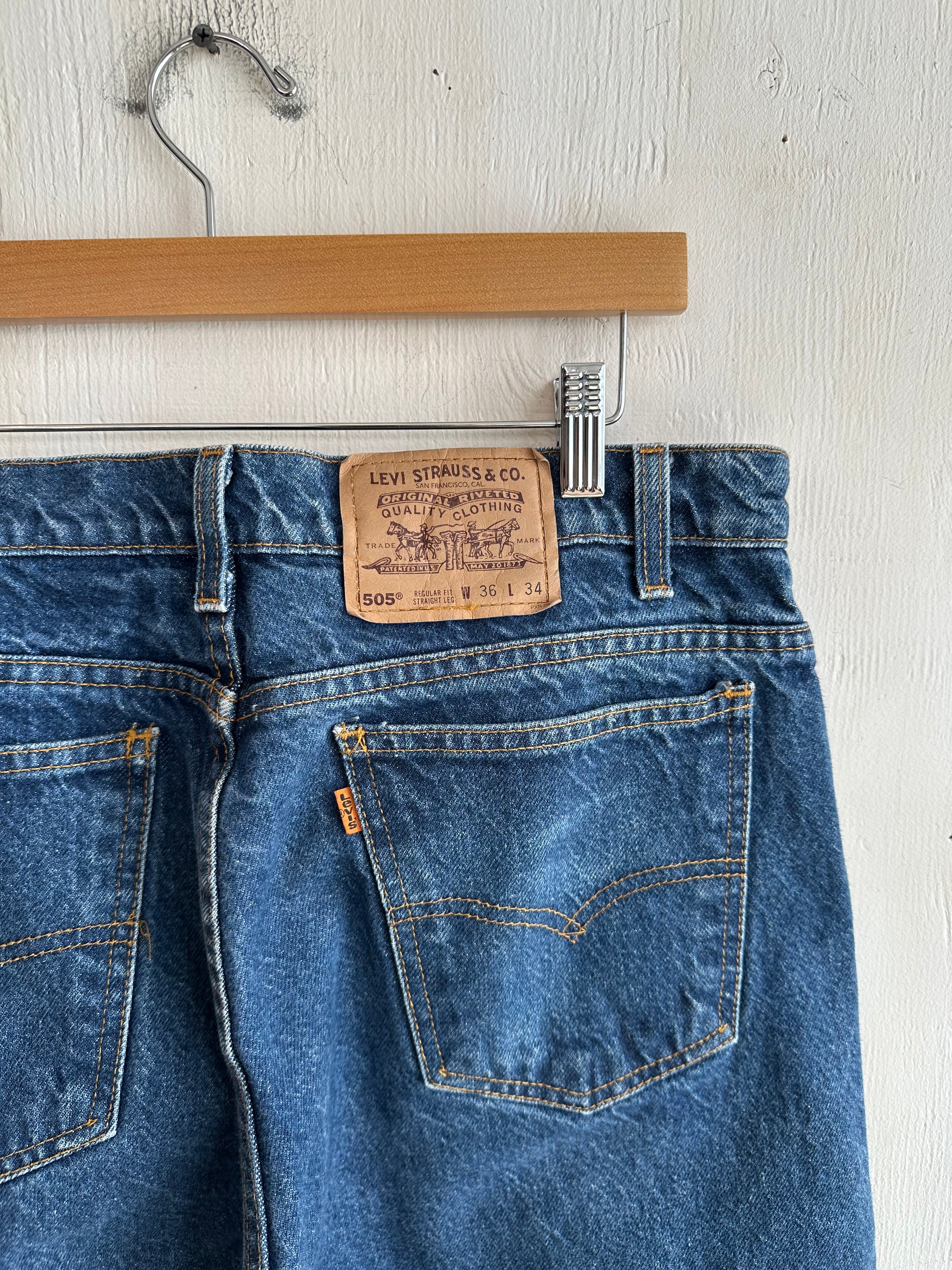 1980s Levis Orange Tab 505s (33/33)