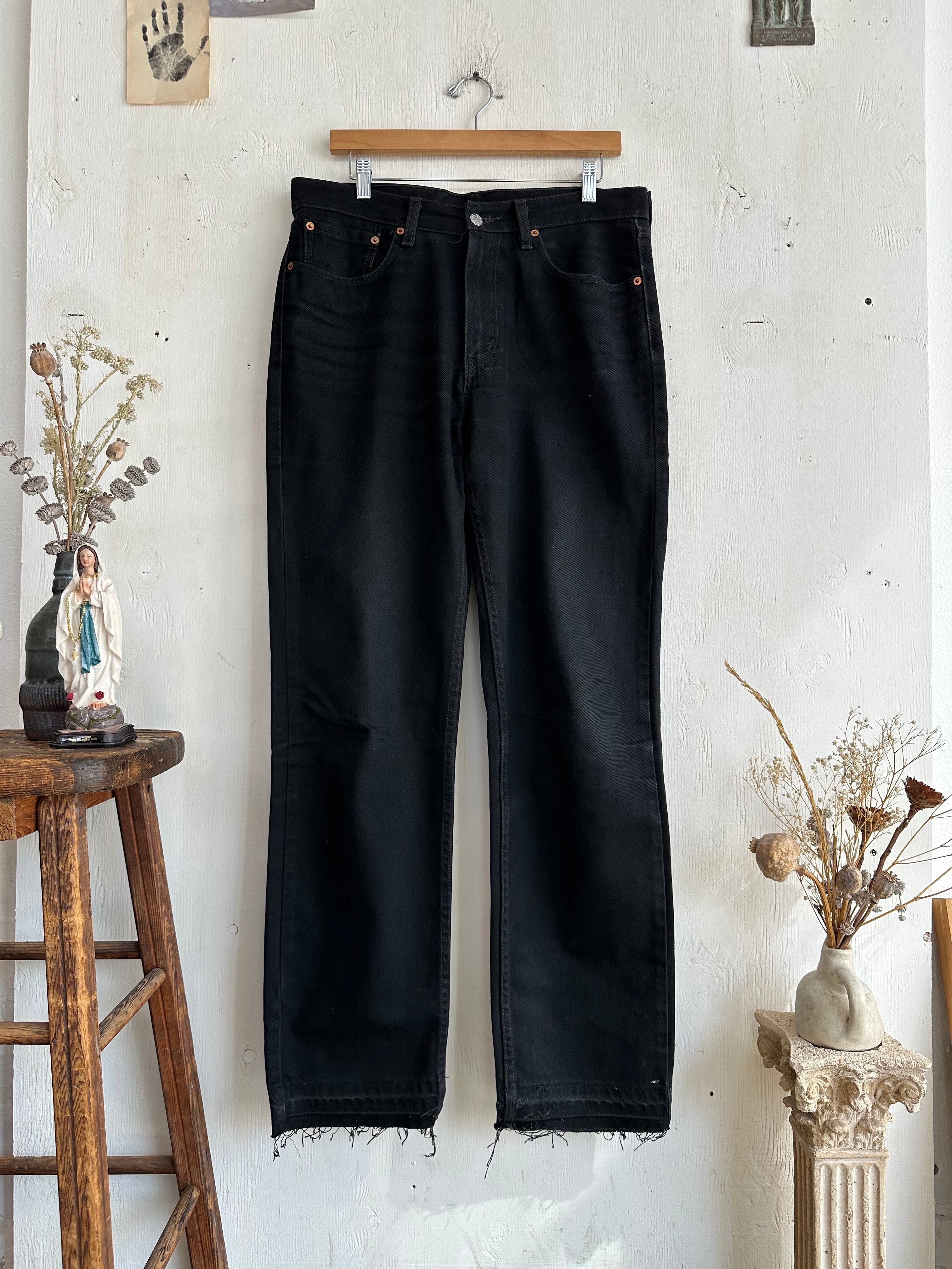 1990s Black Washed Levis (34/33)