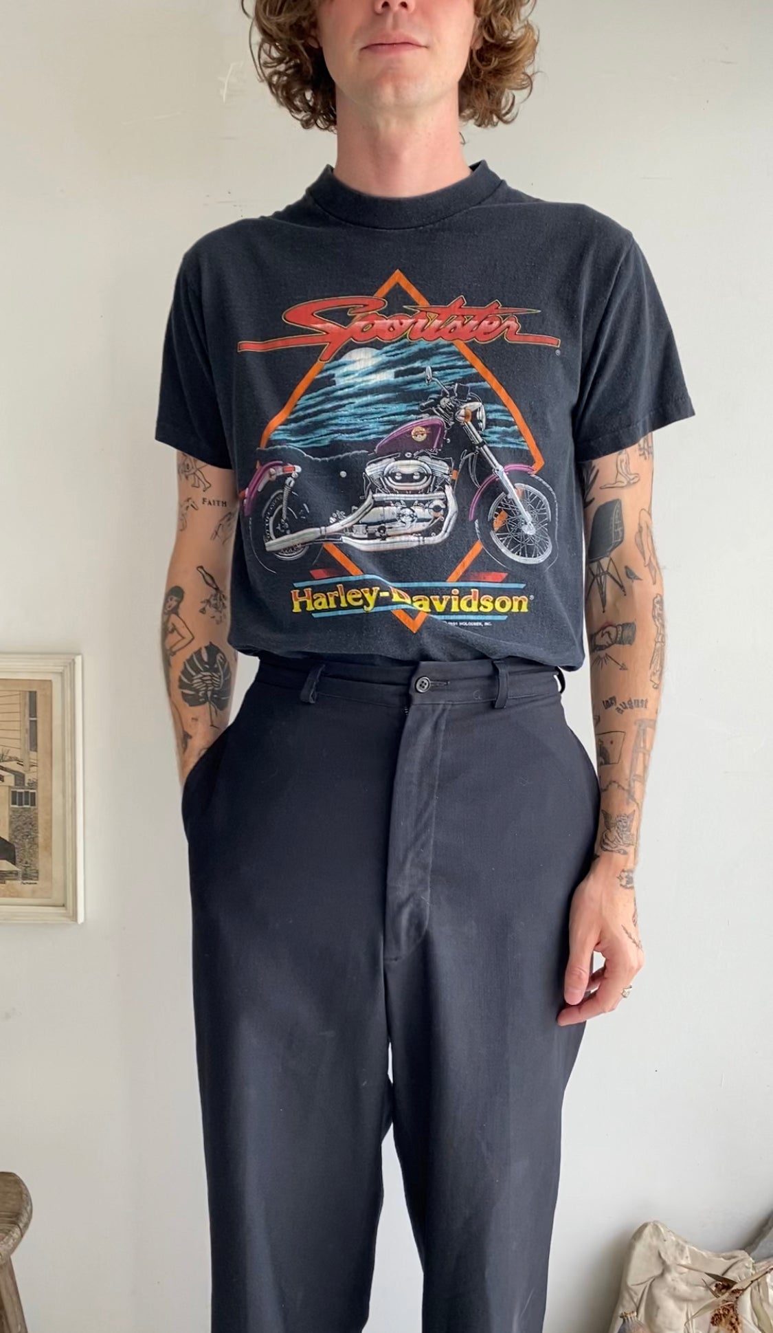 1980s Harley-Davidson Sportster Tee (M)