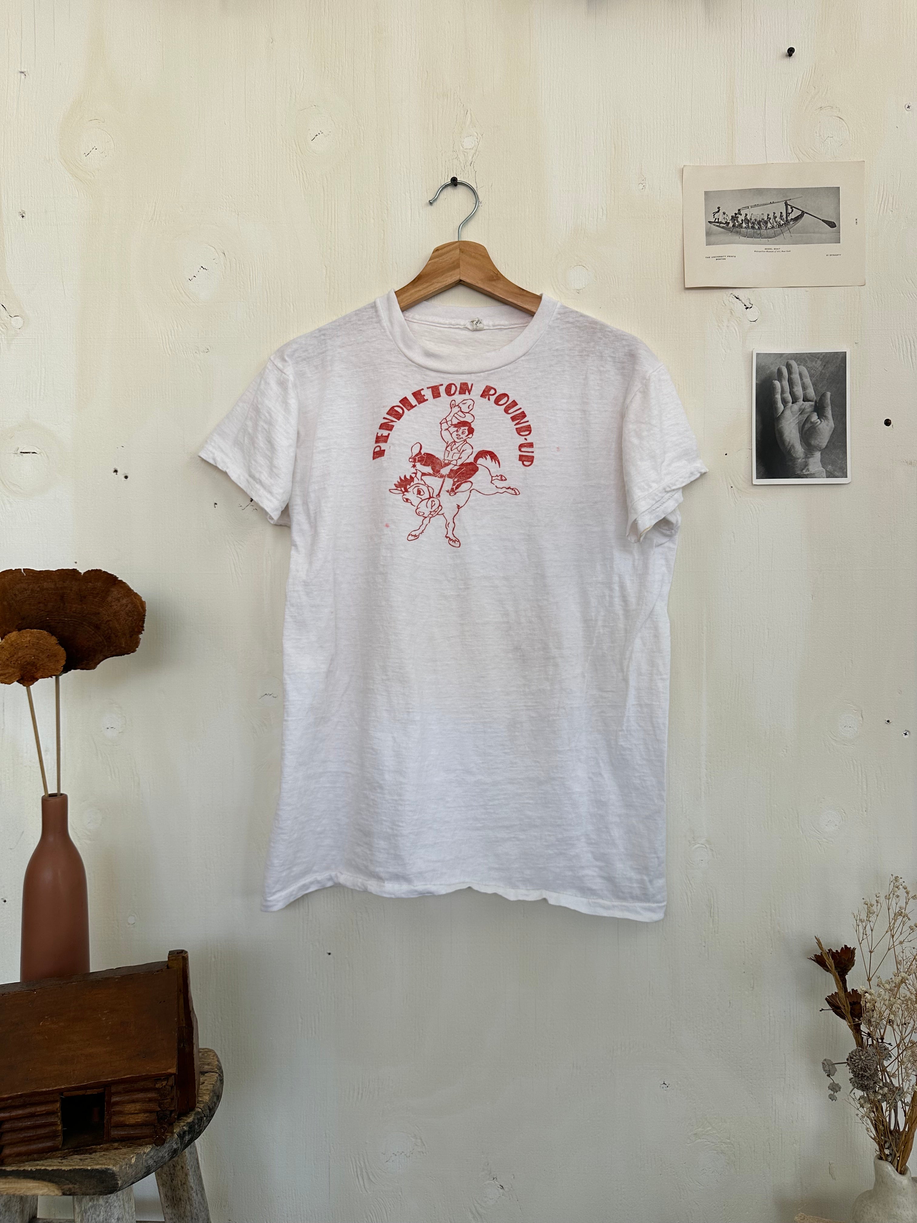 1960s Faded Pendleton Round-Up Tee (M)