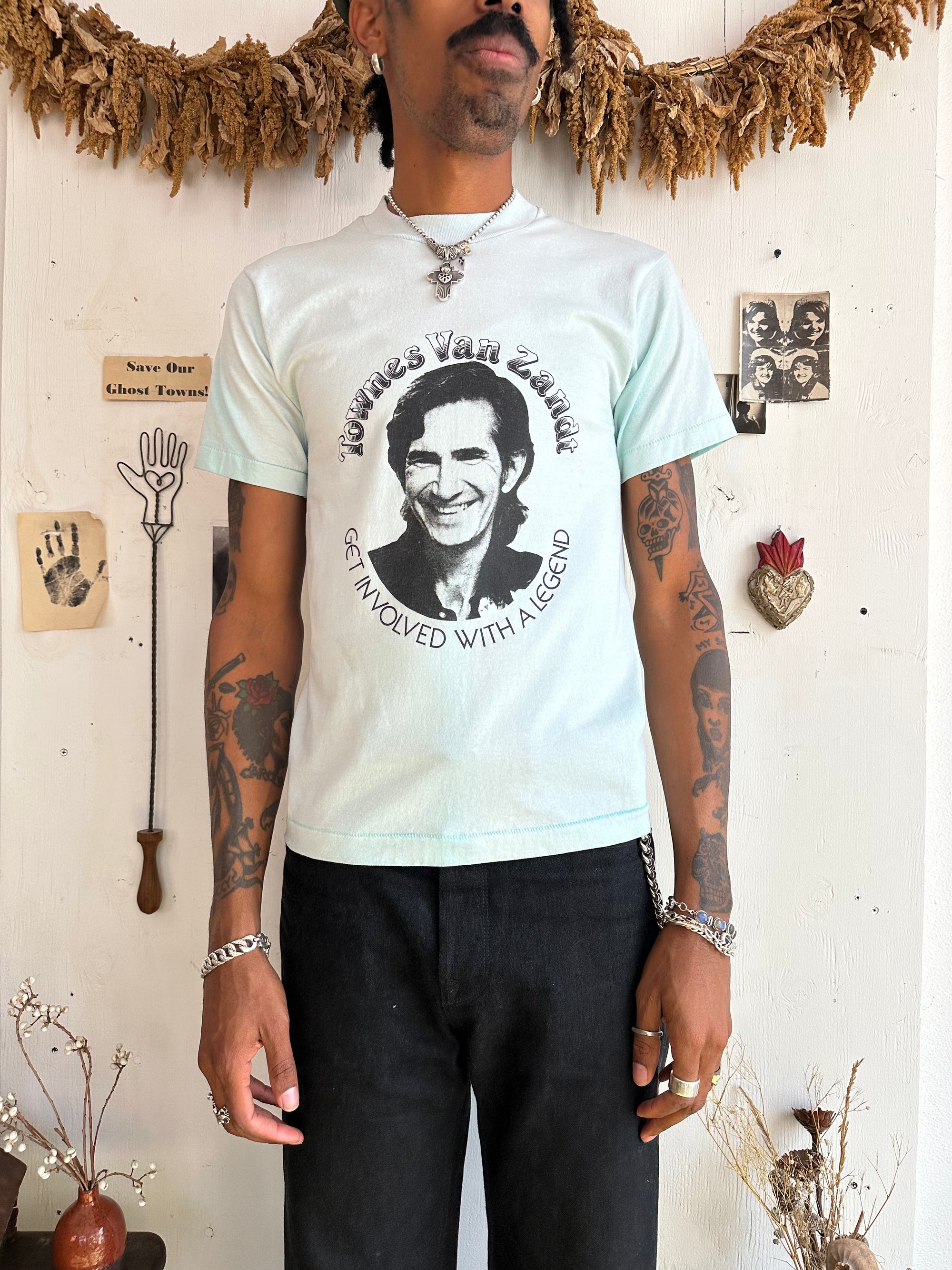1980s Townes Van Zandt European Tour Tee