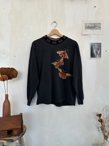 1992 Butterfly Mock-Neck Long Sleeve (M)