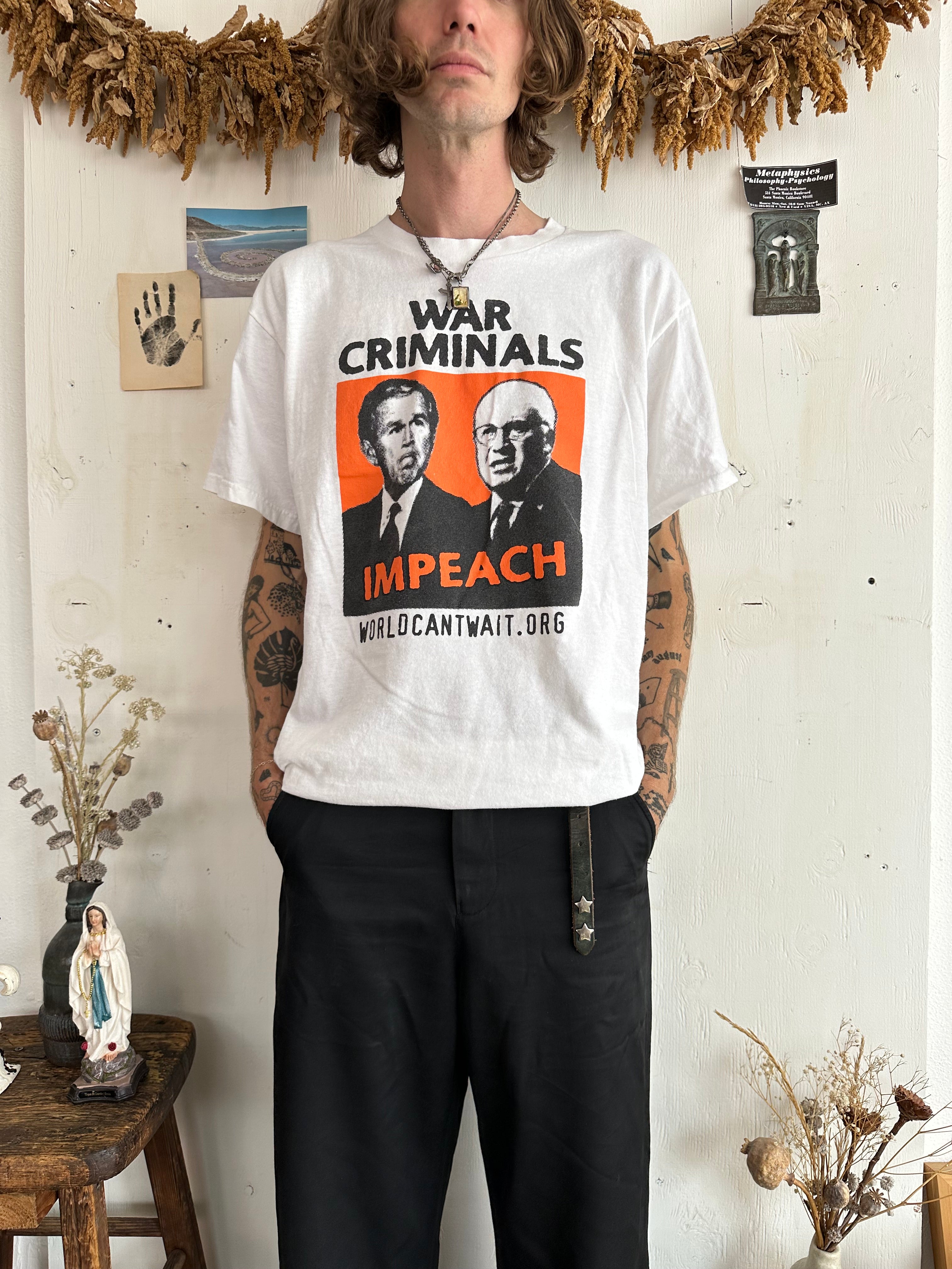 2000s Impeach Bush/Chaney T-Shirt (XL)