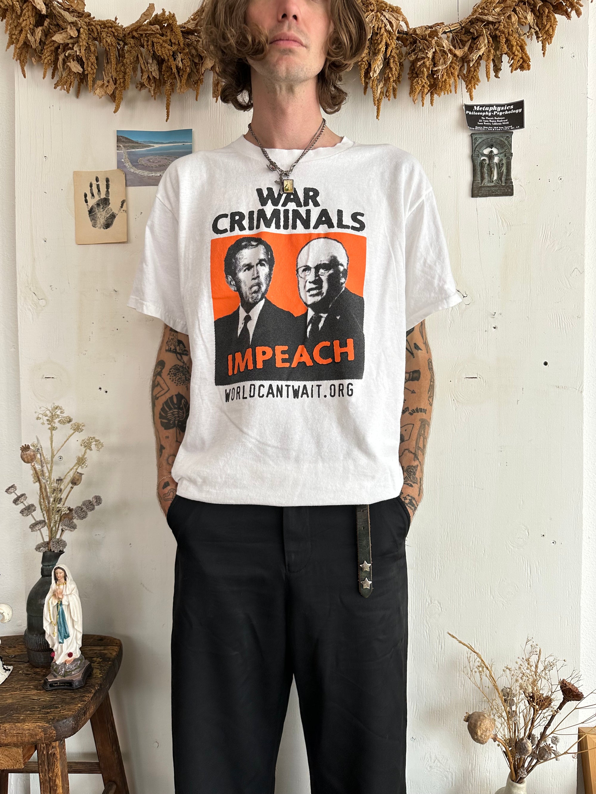 2000s Impeach Bush/Chaney T-Shirt (XL)