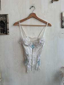 1980’s Lace Corset With Bow Details (S)