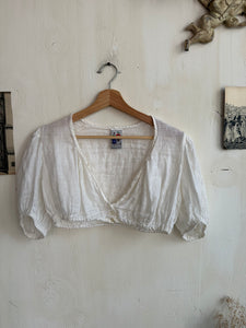 1980s German Linen Crop Top (S)