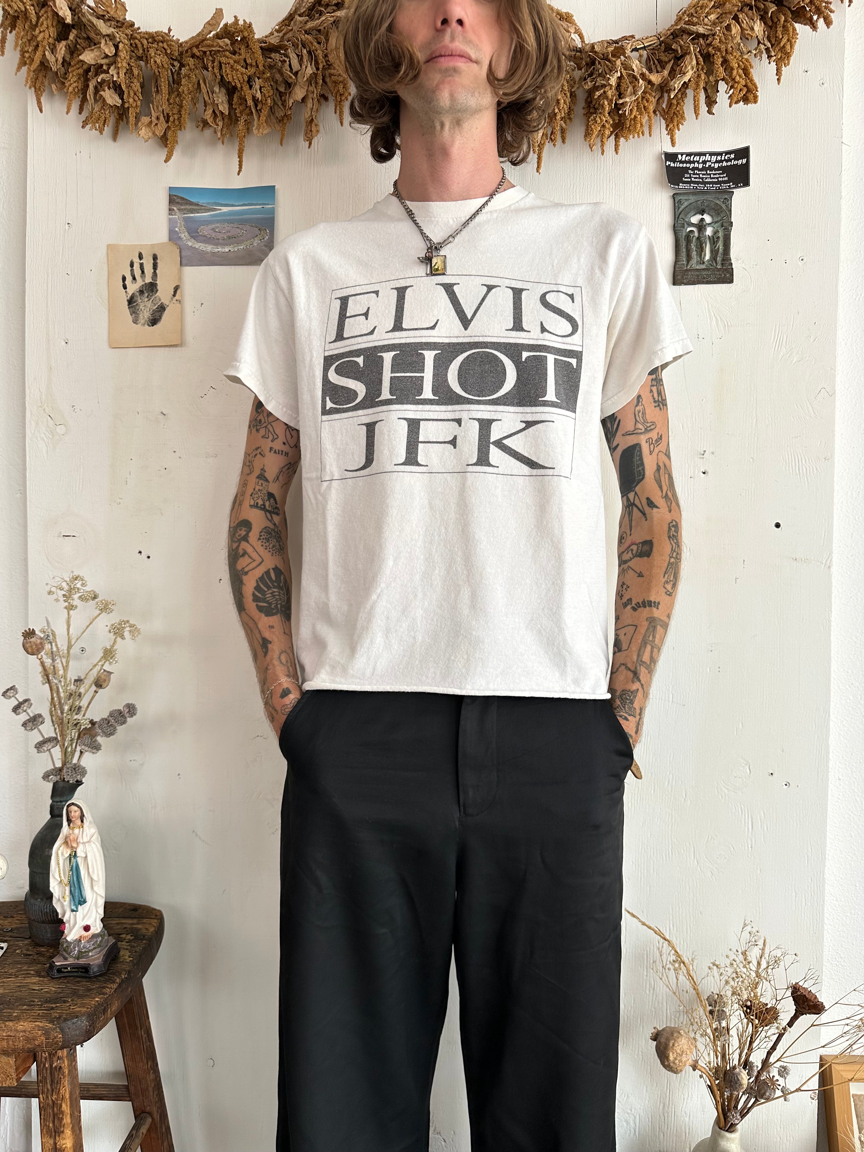 2000s Elvis Shot JFK Tee (M)