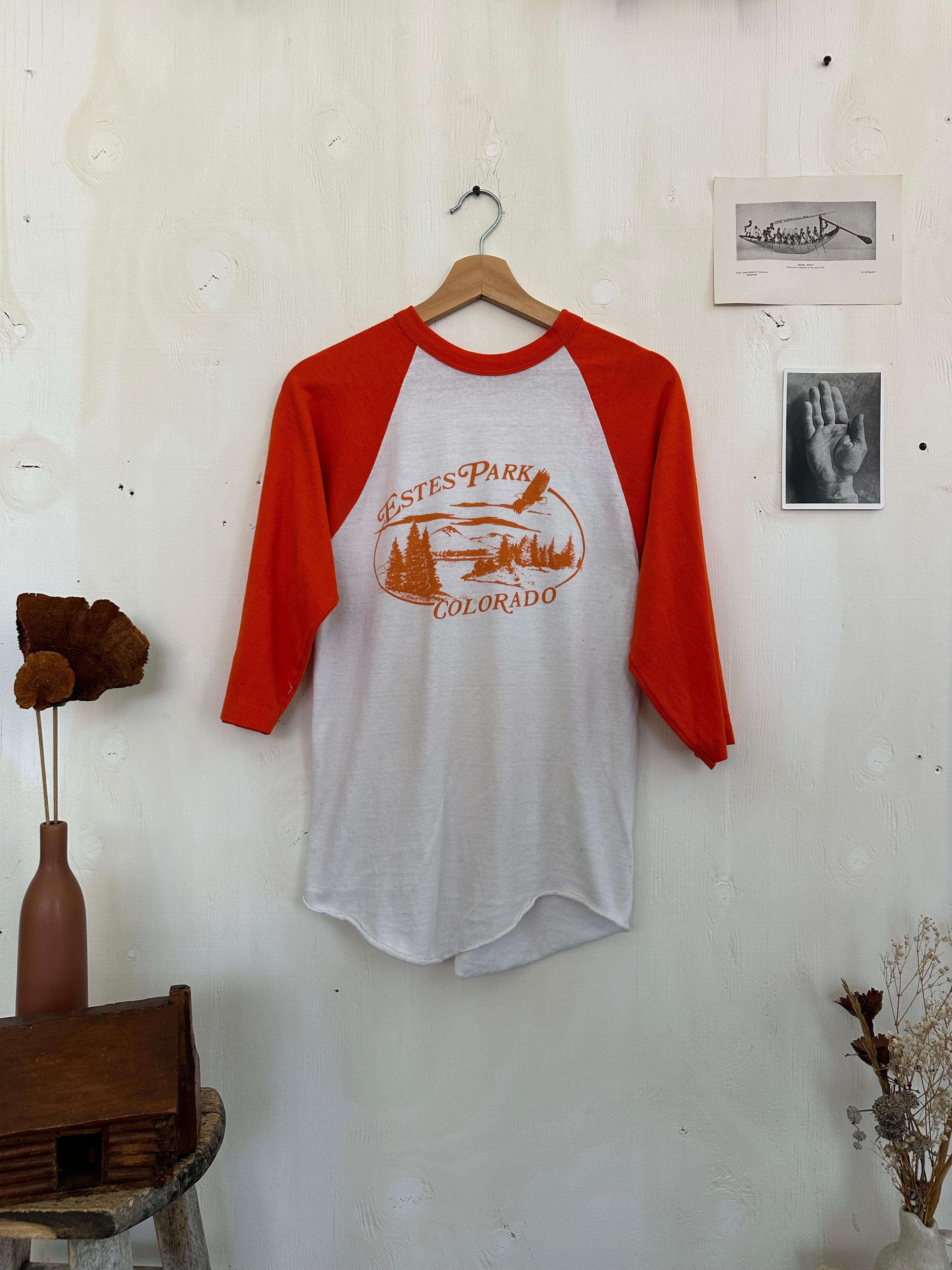 1970s Well-Worn Estes Park Baseball Tee (M)