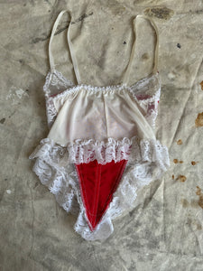 1990’s Red and White Lace Cami (XS)