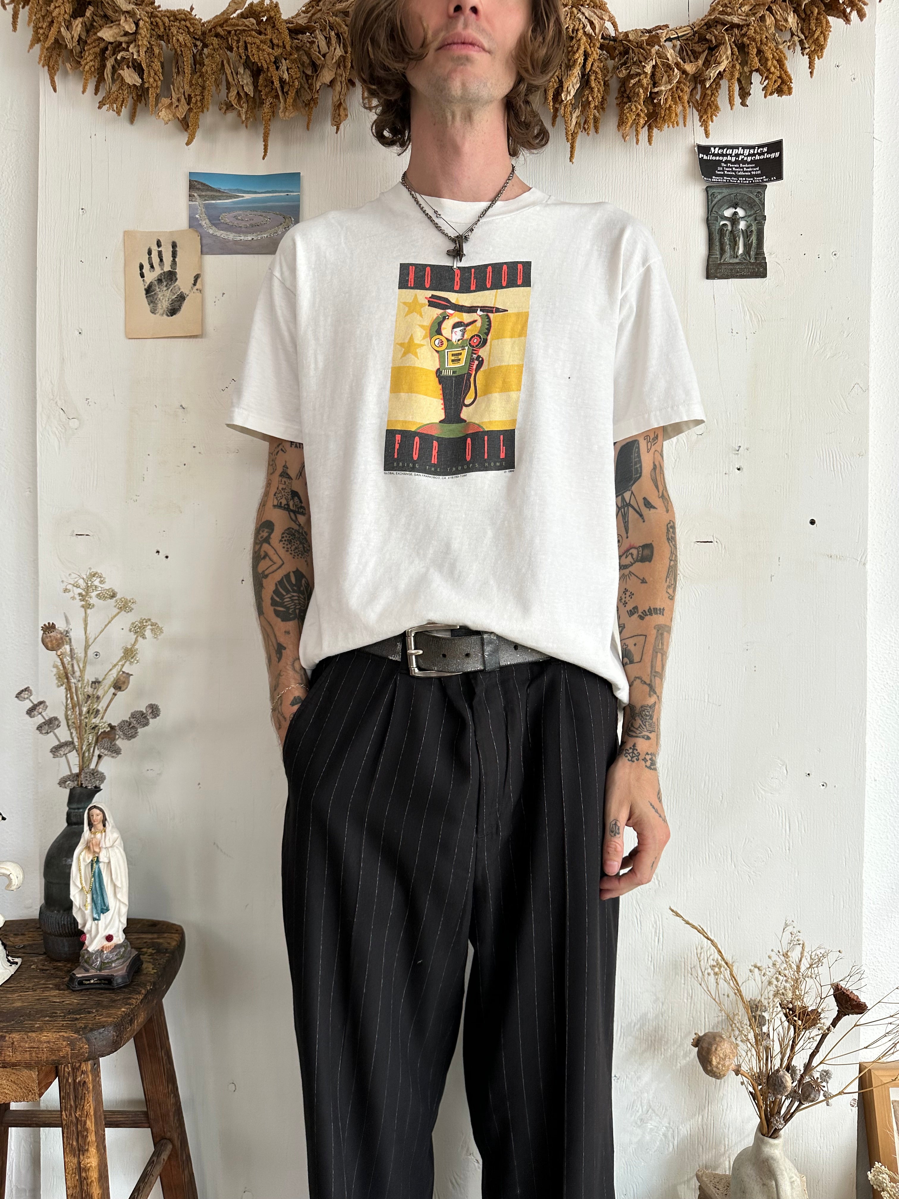 1991 No Blood For Oil T-Shirt (L)